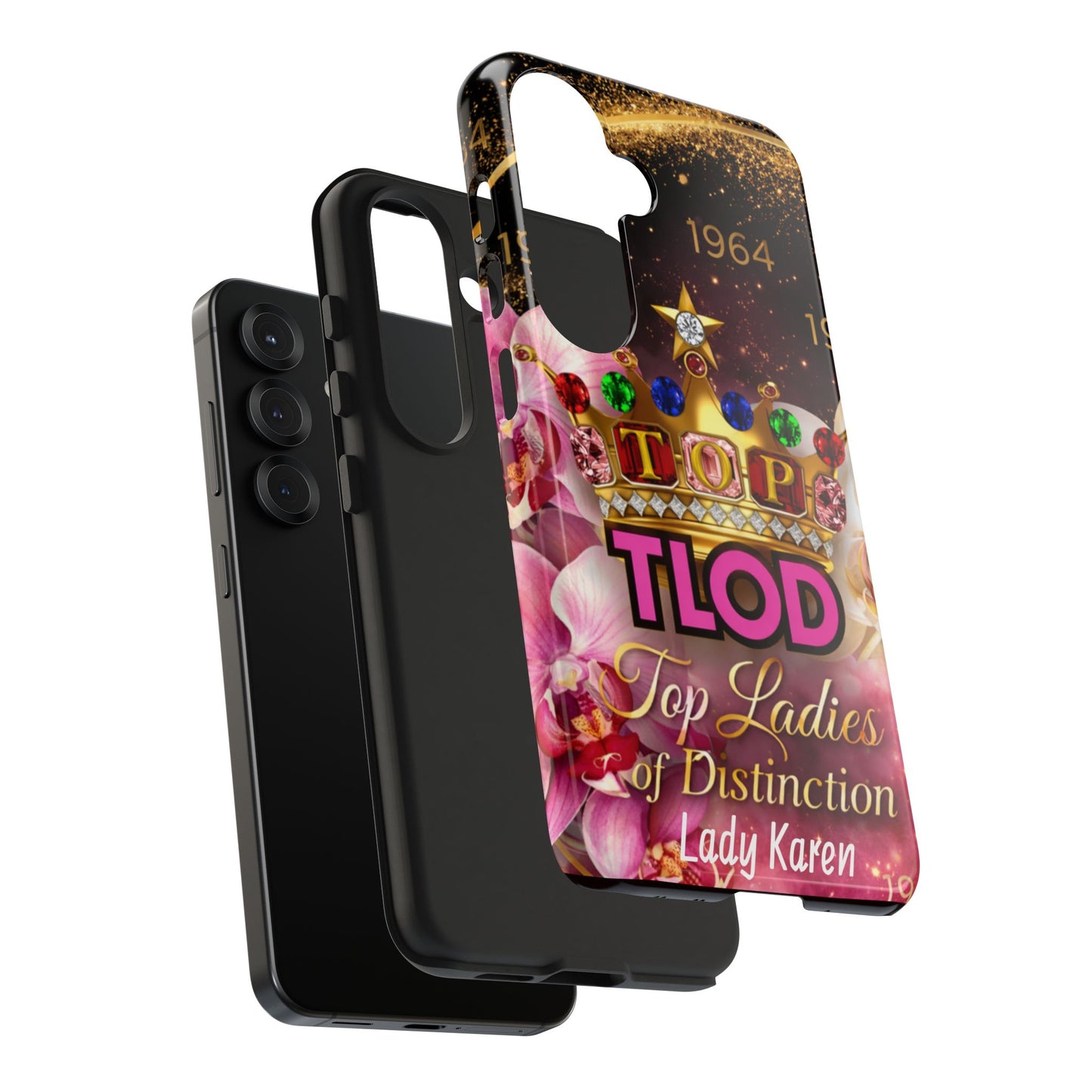 TLOD Crown Luxe Personalized Phone Case – Top Ladies of Distinction iPhone & Samsung Case | Custom Name Option