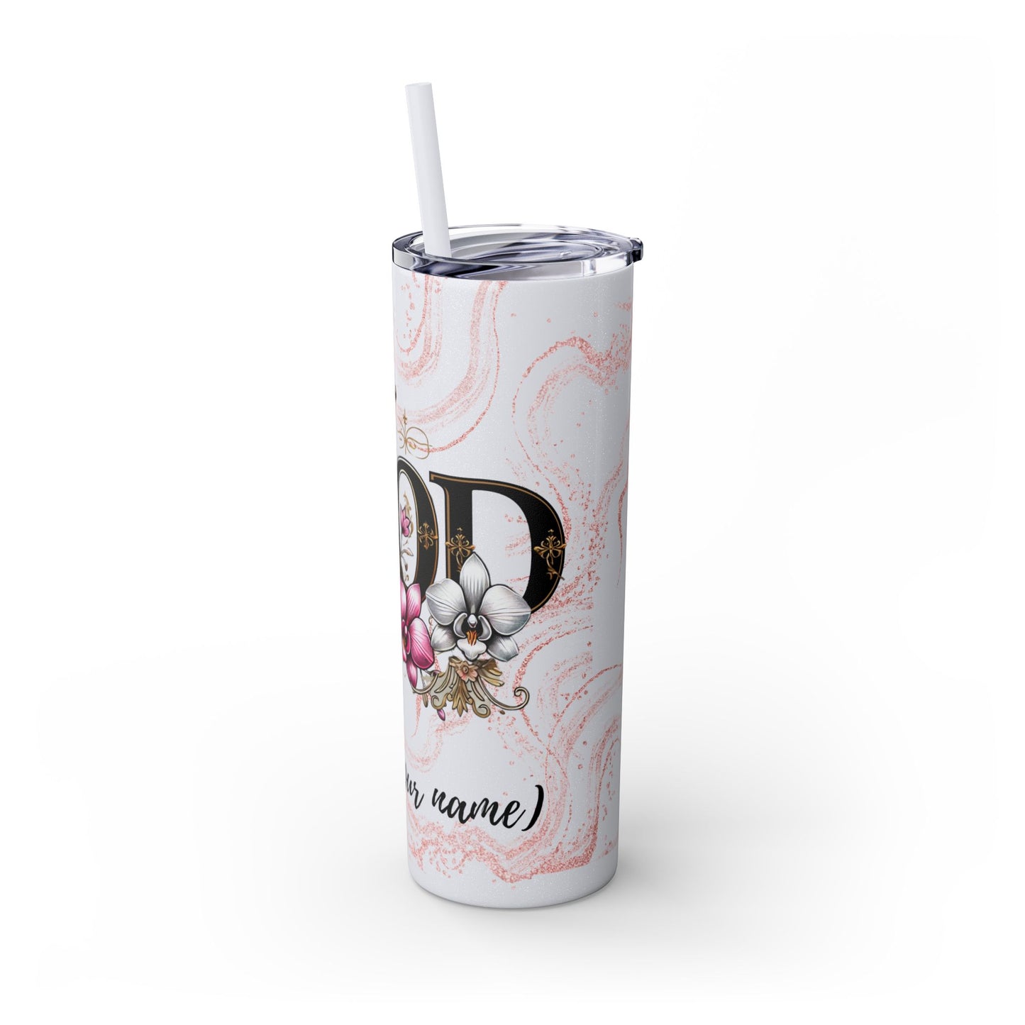 Skinny Tumbler with Straw, 20oz