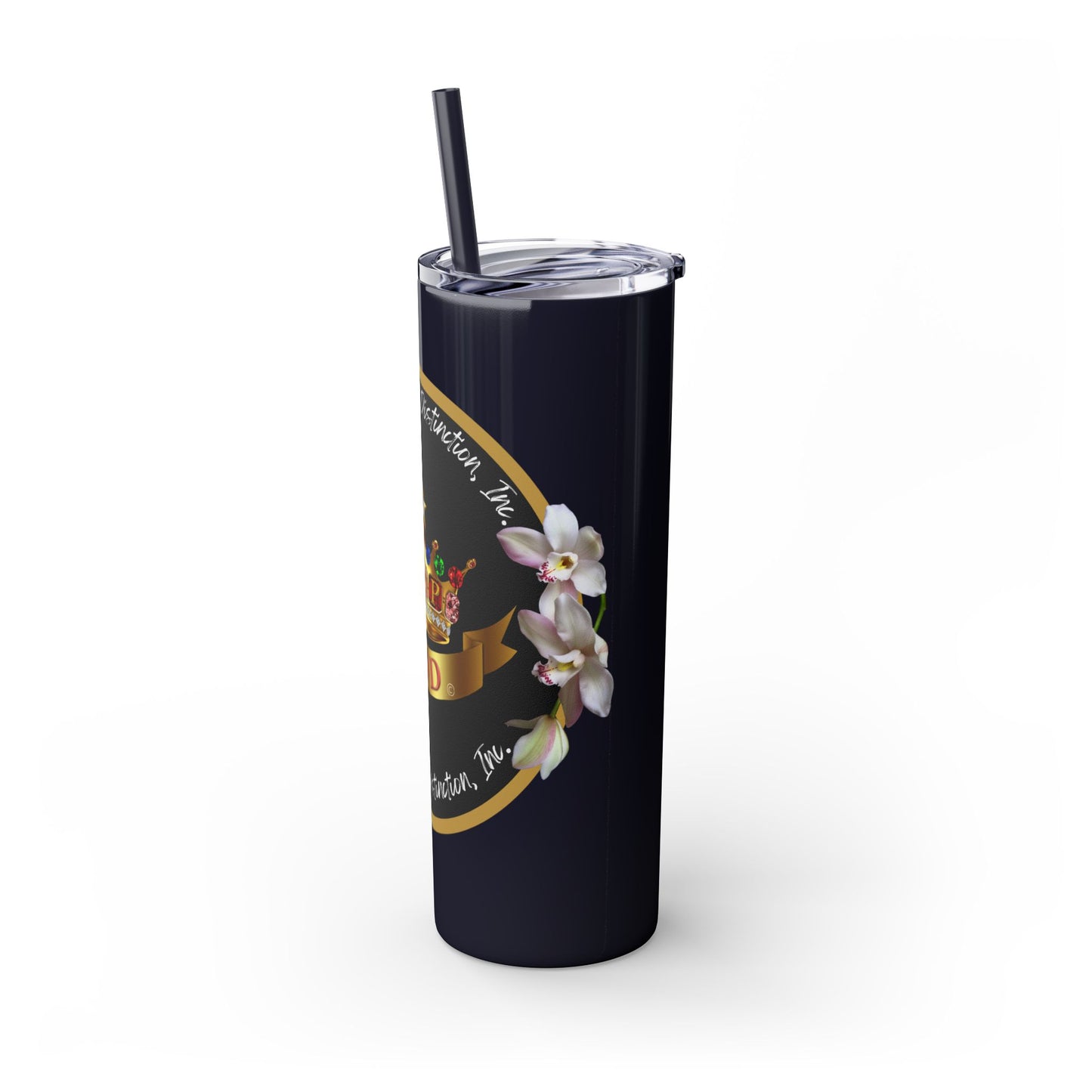 Elegant Top Ladies of Distinction Tumbler – Jeweled Crown Design & Premium Insulation