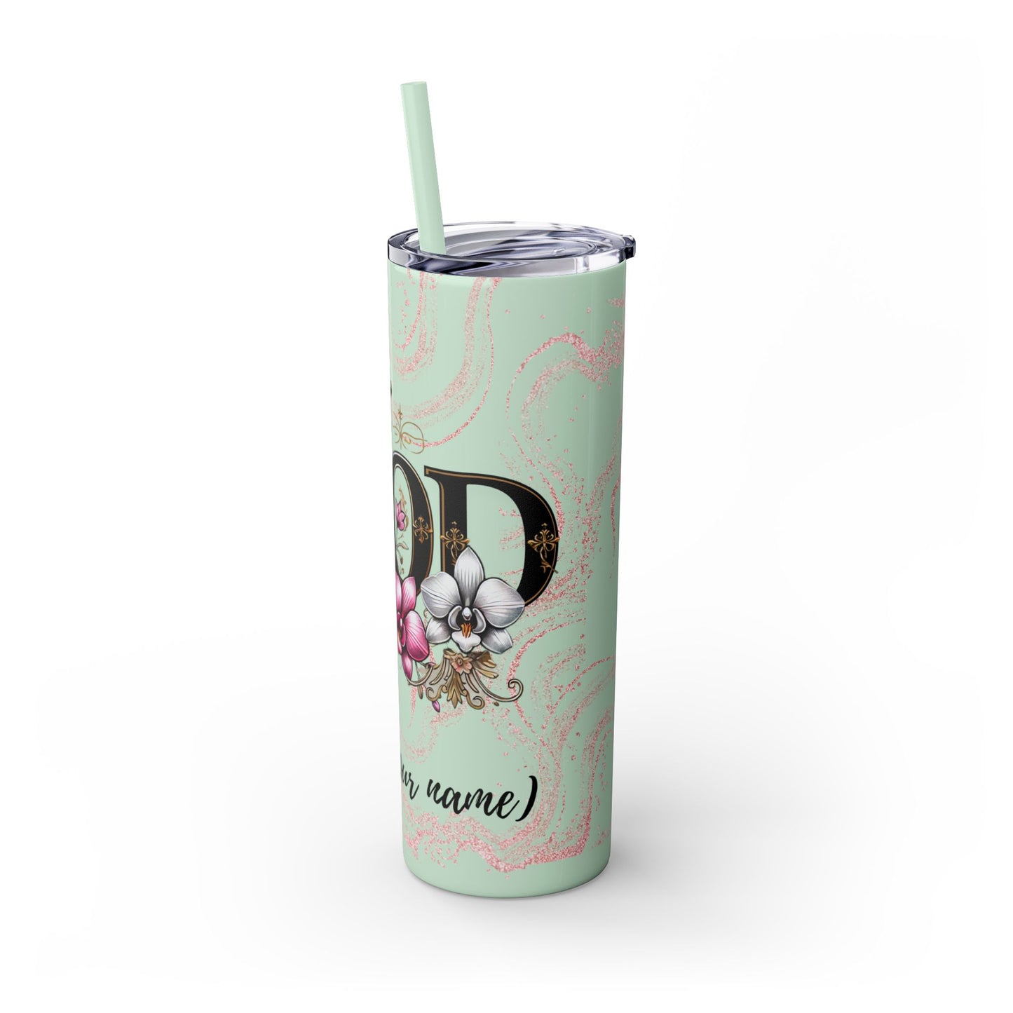 Skinny Tumbler with Straw, 20oz