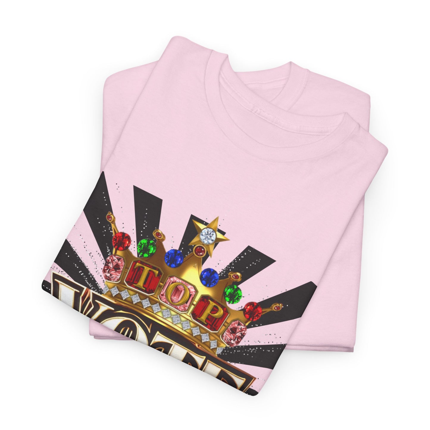 Top Vote LOD" Crown Graphic T-Shirt – Bold & Regal Statement Tee