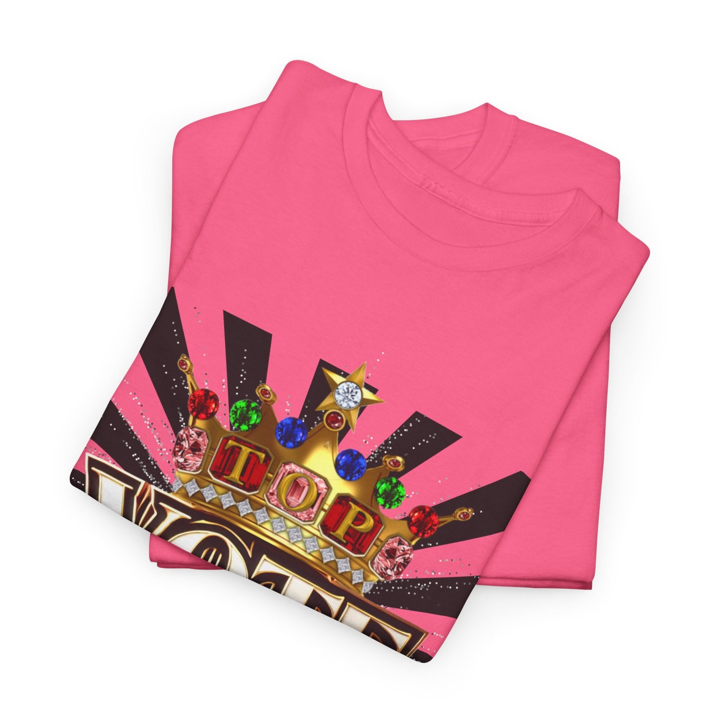 Top Vote LOD" Crown Graphic T-Shirt – Bold & Regal Statement Tee