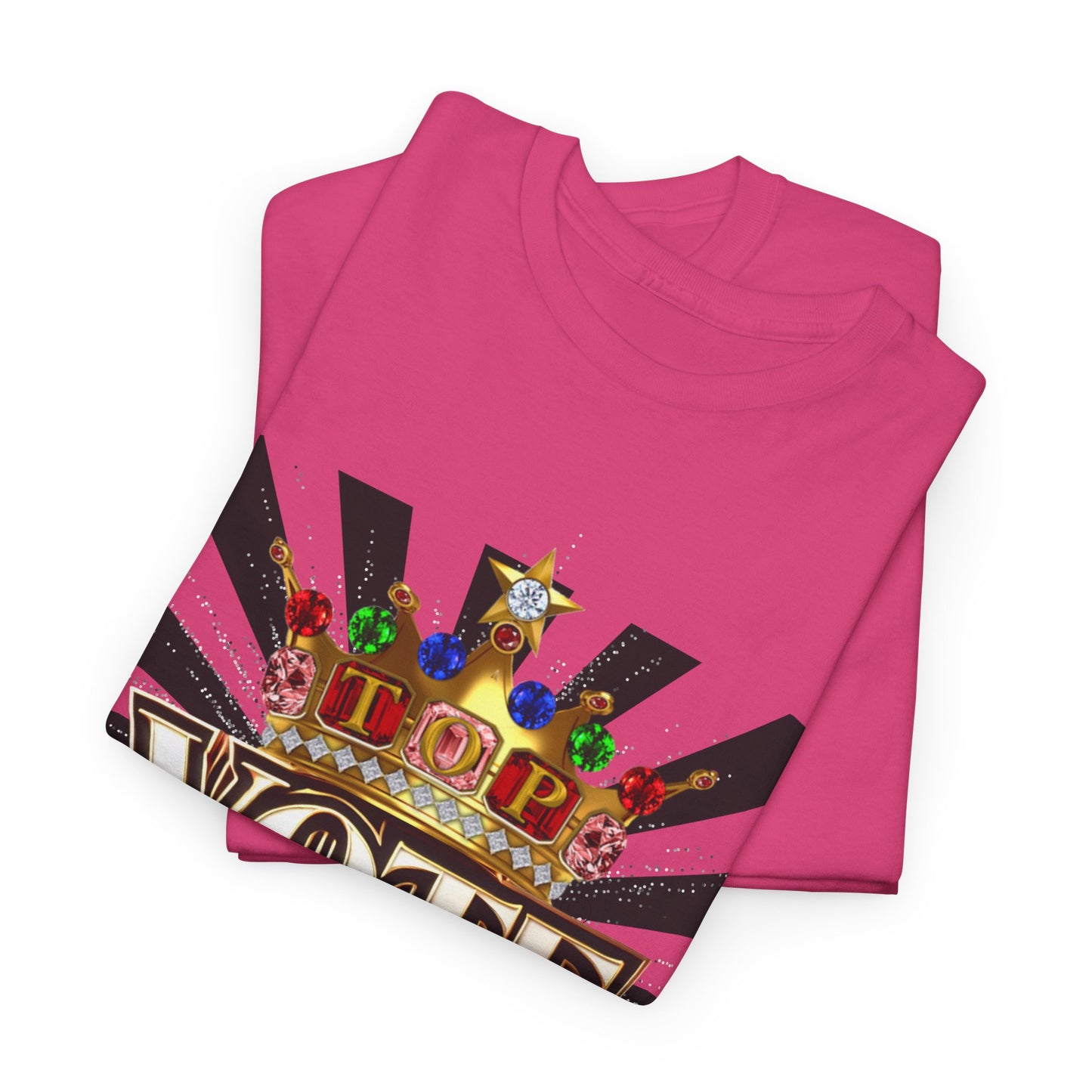 Top Vote LOD" Crown Graphic T-Shirt – Bold & Regal Statement Tee