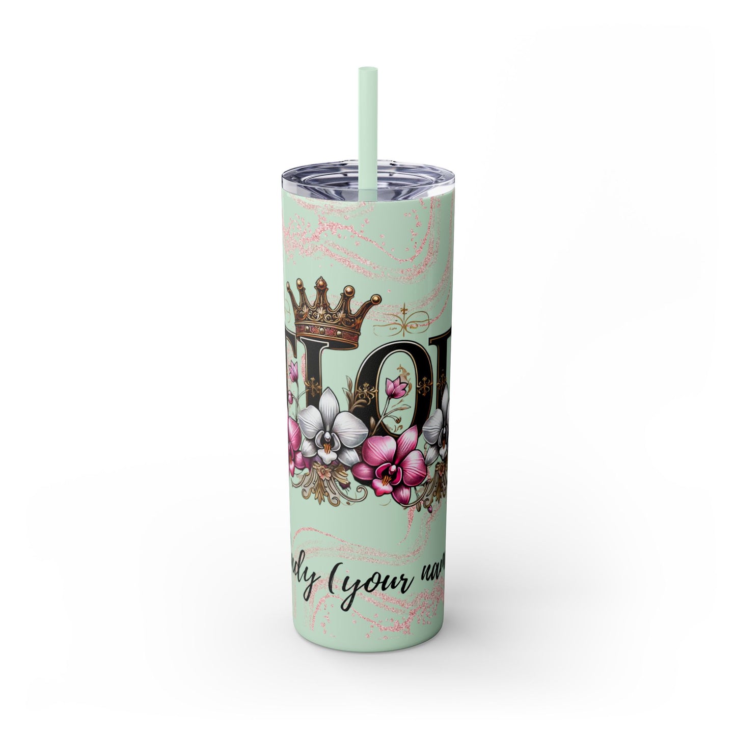 Skinny Tumbler with Straw, 20oz