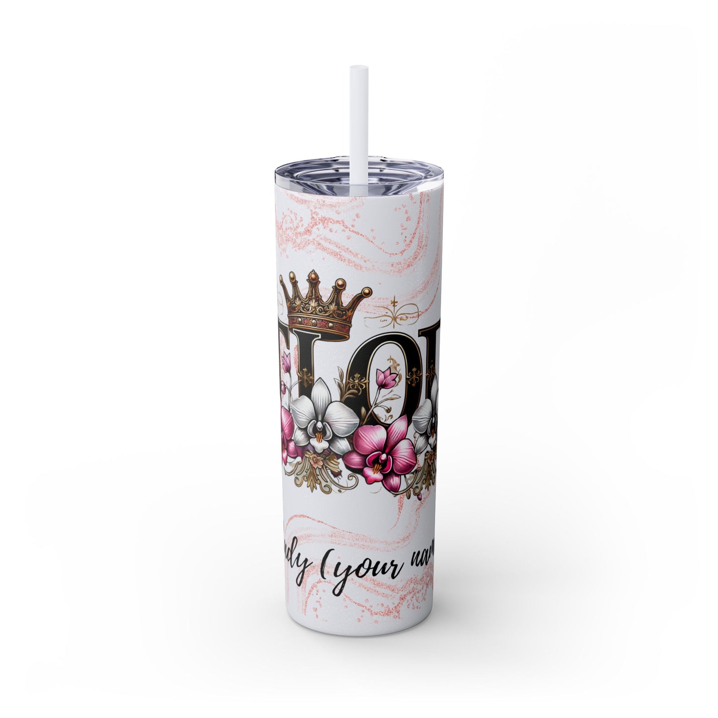 Skinny Tumbler with Straw, 20oz