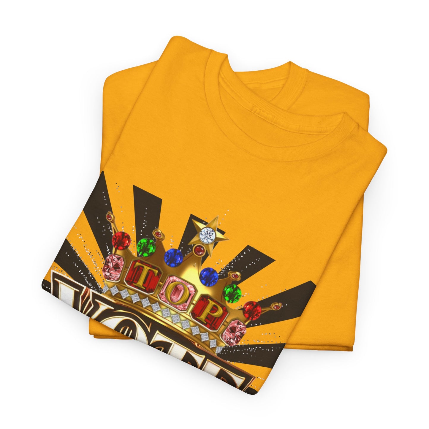 Top Vote LOD" Crown Graphic T-Shirt – Bold & Regal Statement Tee