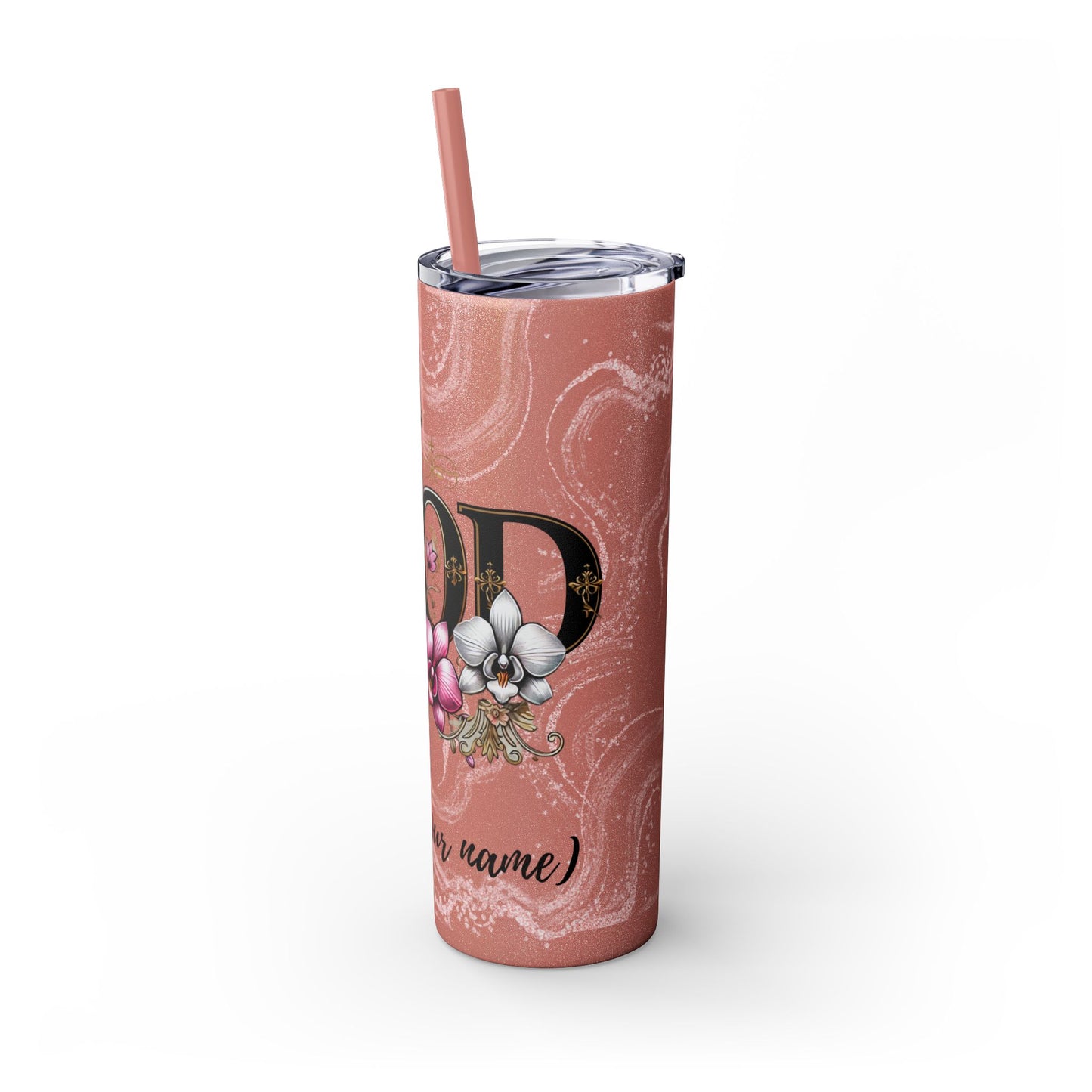 Skinny Tumbler with Straw, 20oz