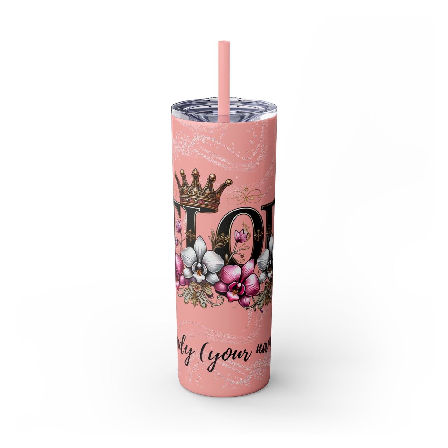 Skinny Tumbler with Straw, 20oz