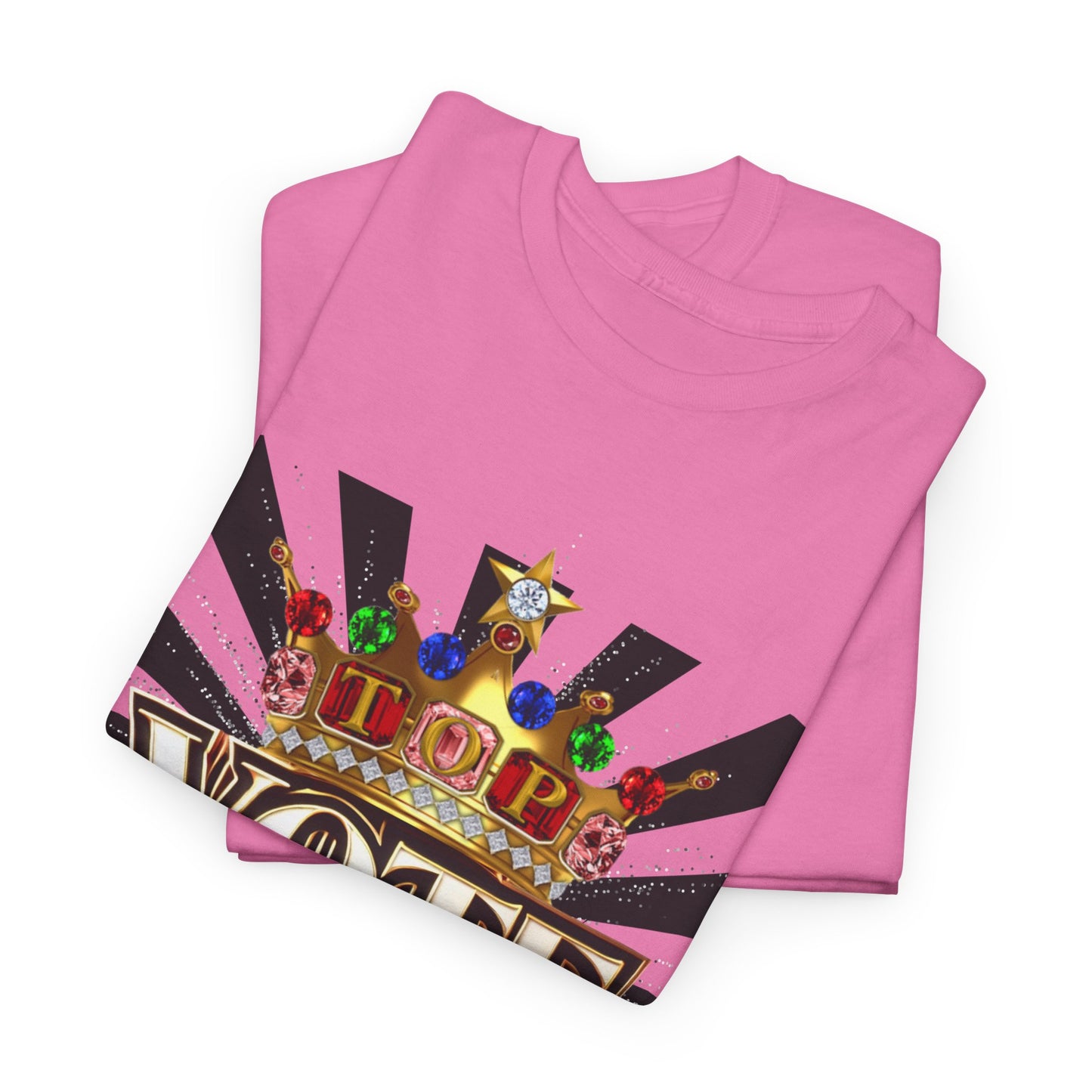 Top Vote LOD" Crown Graphic T-Shirt – Bold & Regal Statement Tee