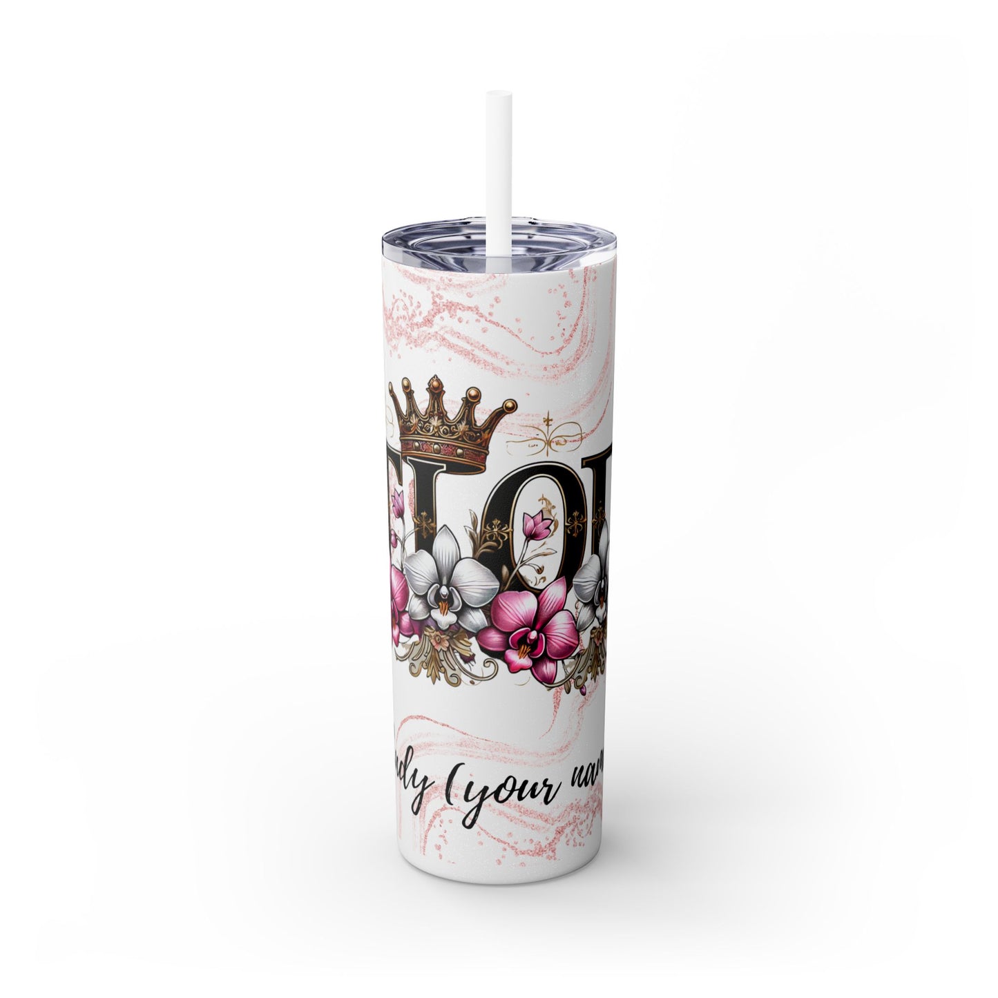 Skinny Tumbler with Straw, 20oz