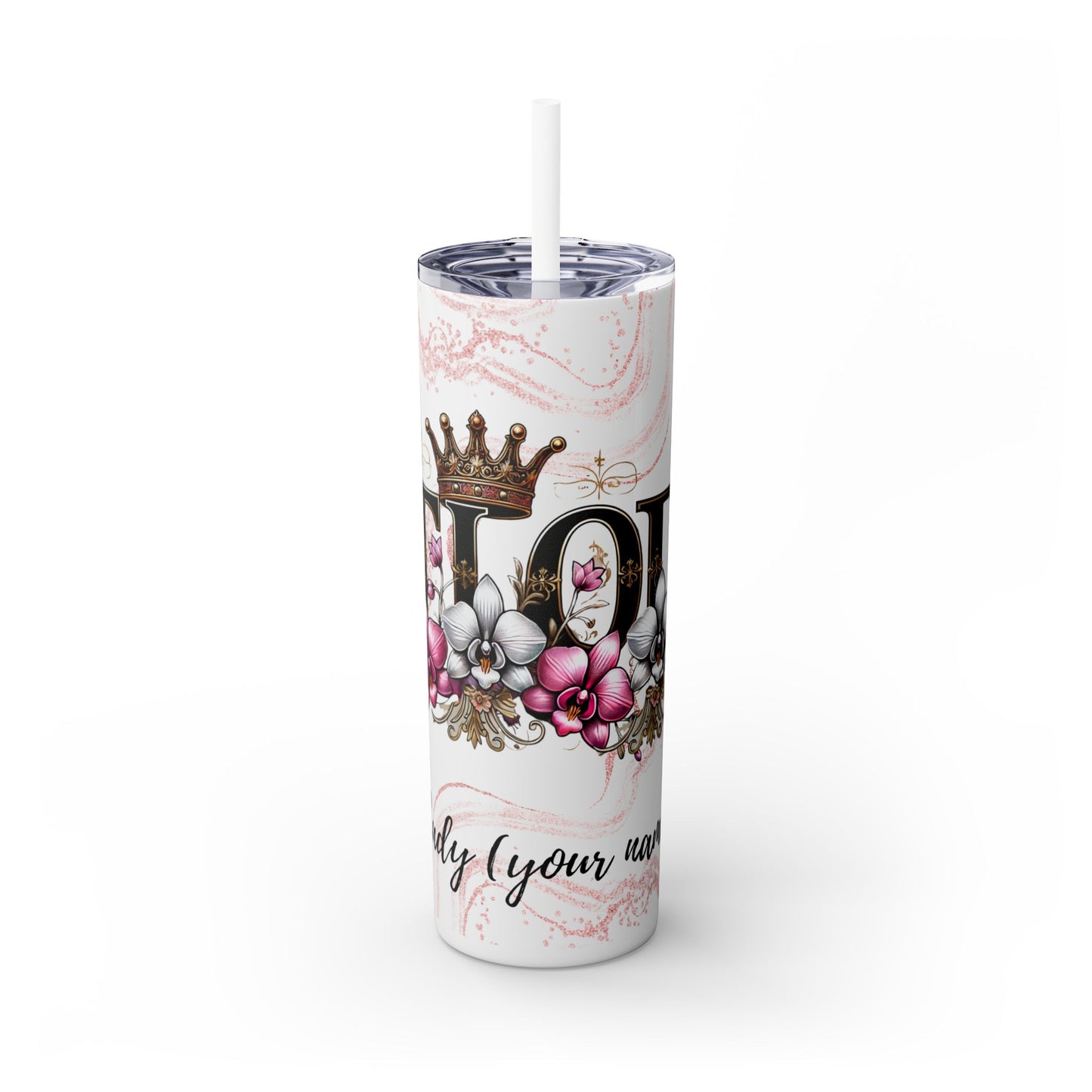 Skinny Tumbler with Straw, 20oz