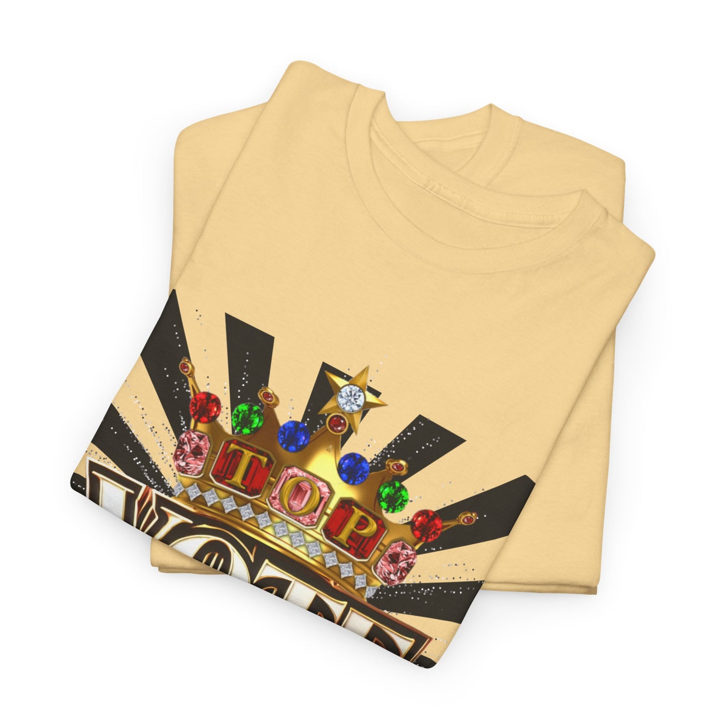 Top Vote LOD" Crown Graphic T-Shirt – Bold & Regal Statement Tee