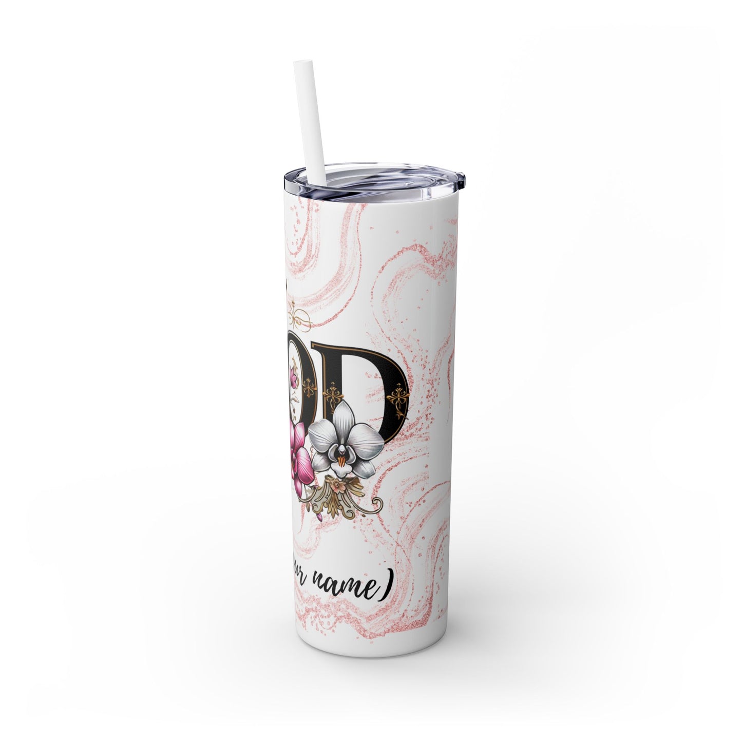 Skinny Tumbler with Straw, 20oz
