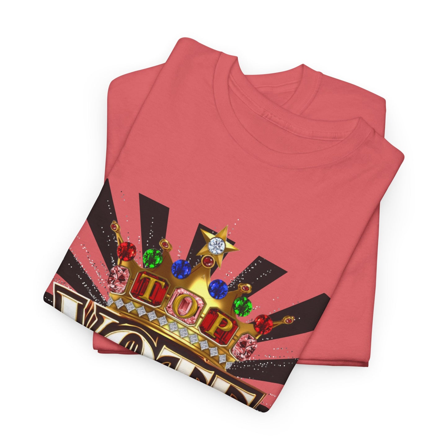 Top Vote LOD" Crown Graphic T-Shirt – Bold & Regal Statement Tee