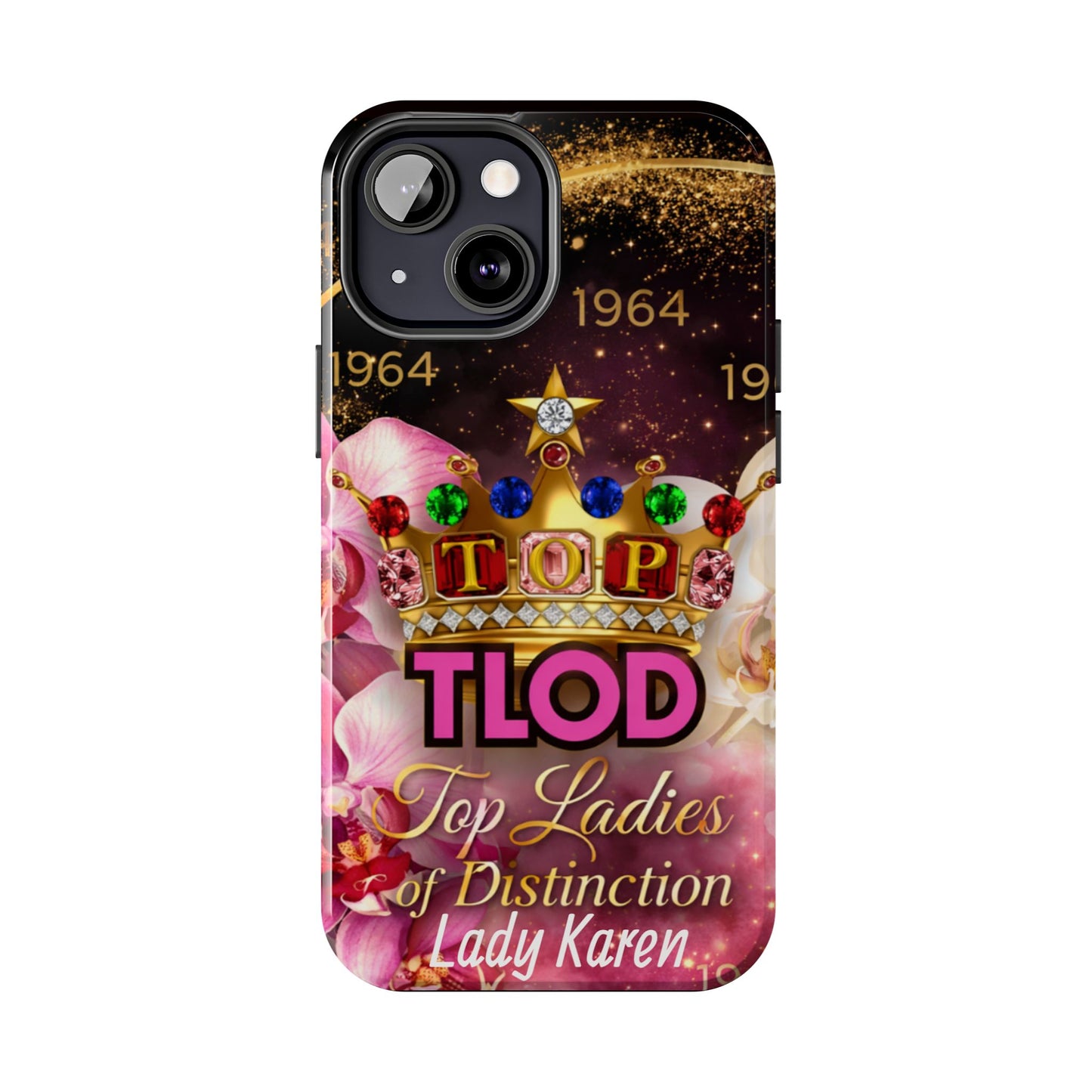 TLOD Crown Luxe Personalized Phone Case – Top Ladies of Distinction iPhone & Samsung Case | Custom Name Option