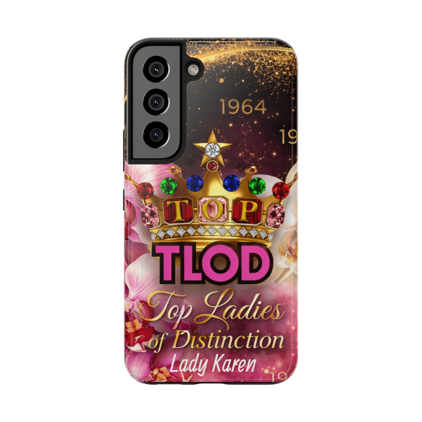 TLOD Crown Luxe Personalized Phone Case – Top Ladies of Distinction iPhone & Samsung Case | Custom Name Option