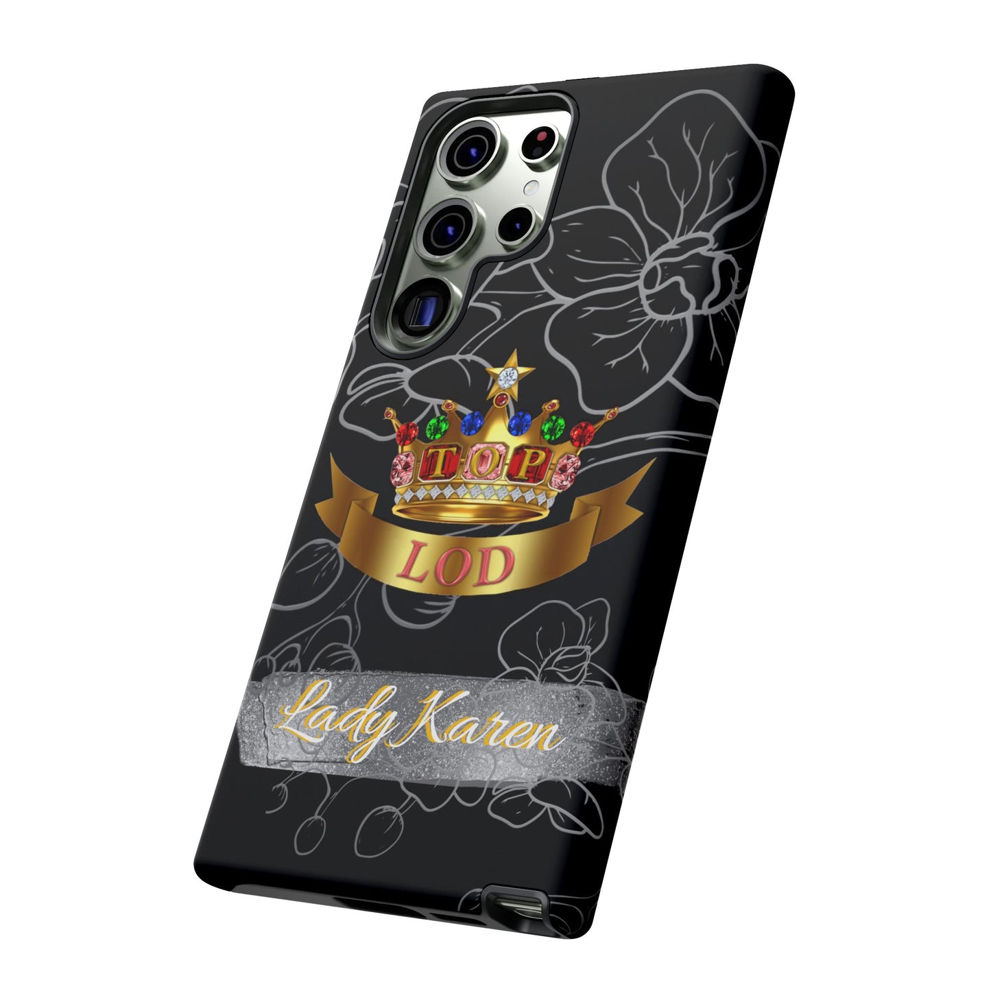 Top Ladies of Distinction, Inc. Black and Silver Phone Case