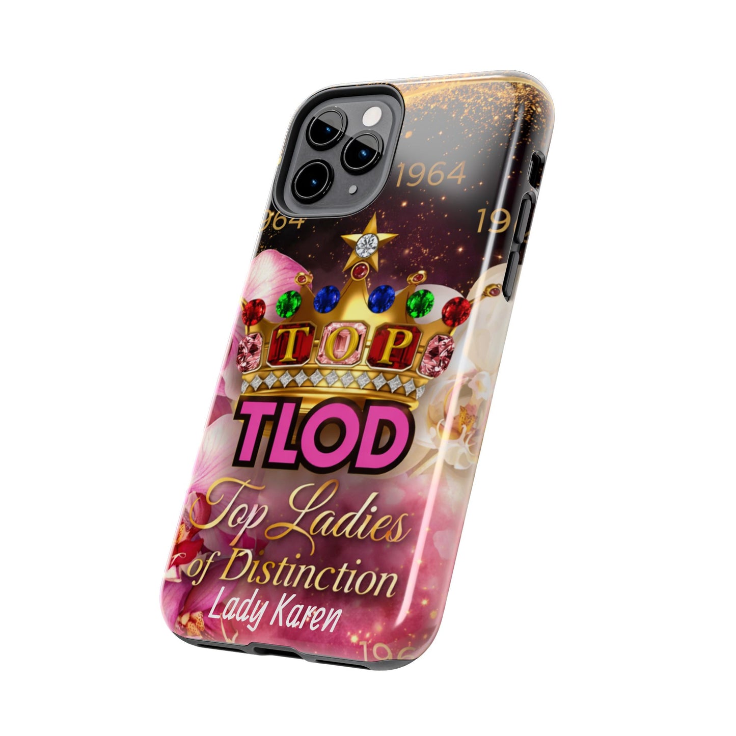 TLOD Crown Luxe Personalized Phone Case – Top Ladies of Distinction iPhone & Samsung Case | Custom Name Option