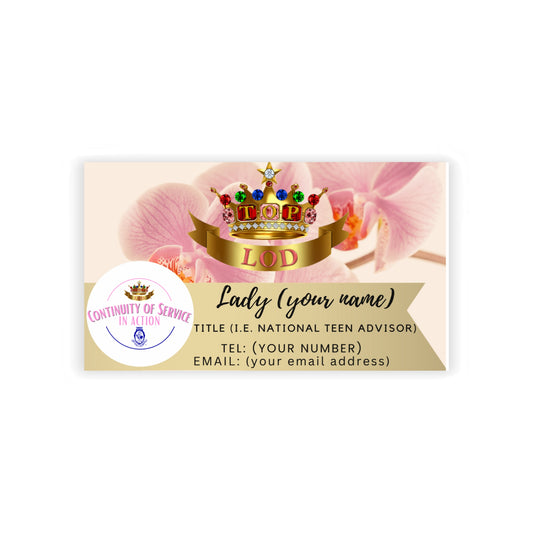 Personalized TLOD Business Cards