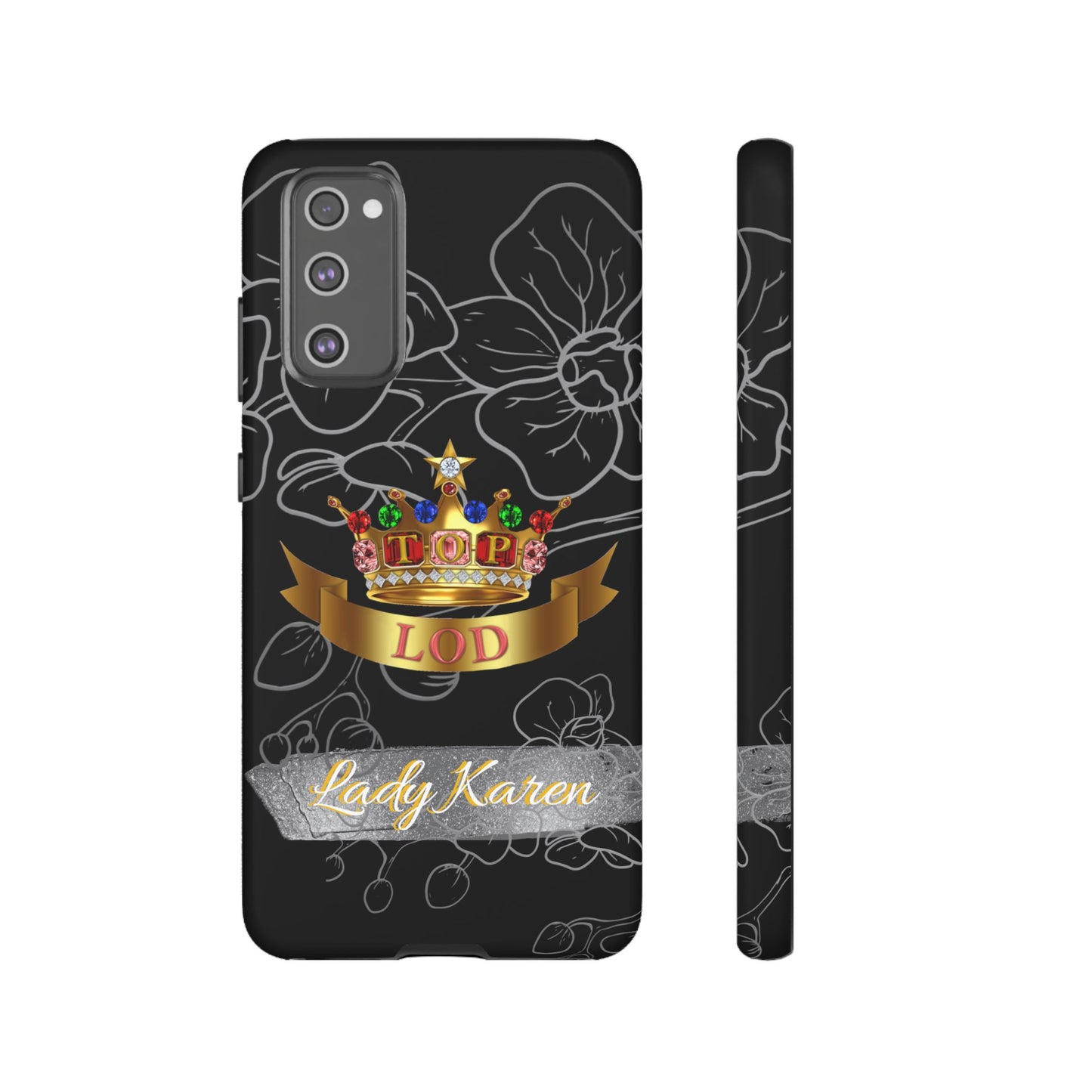 Top Ladies of Distinction, Inc. Black and Silver Phone Case