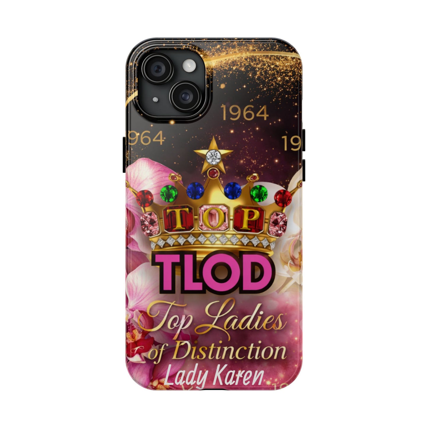 TLOD Crown Luxe Personalized Phone Case – Top Ladies of Distinction iPhone & Samsung Case | Custom Name Option