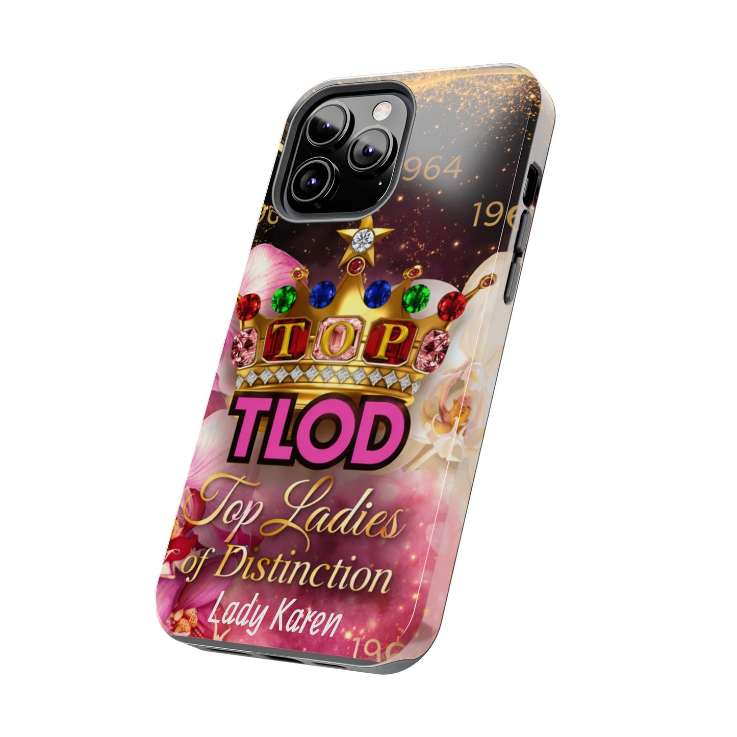 TLOD Crown Luxe Personalized Phone Case – Top Ladies of Distinction iPhone & Samsung Case | Custom Name Option