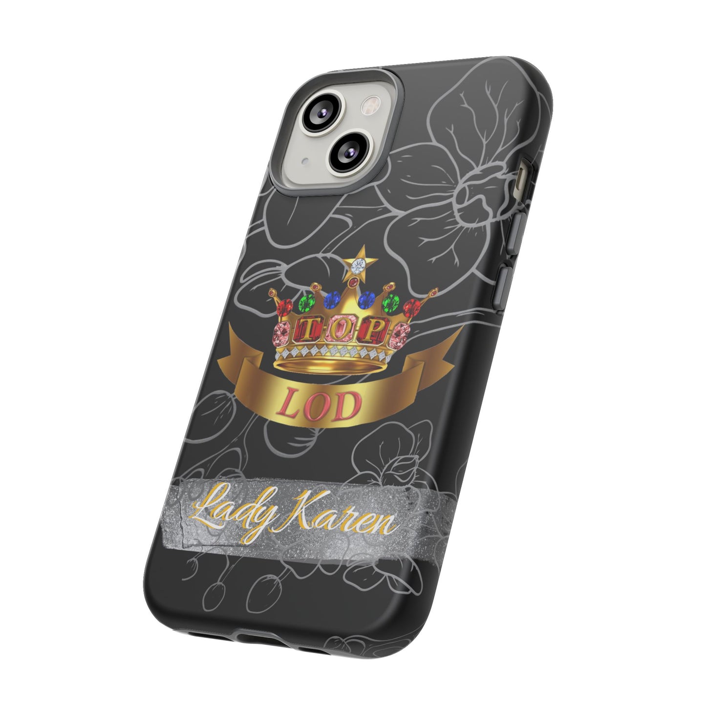 Top Ladies of Distinction, Inc. Black and Silver Phone Case