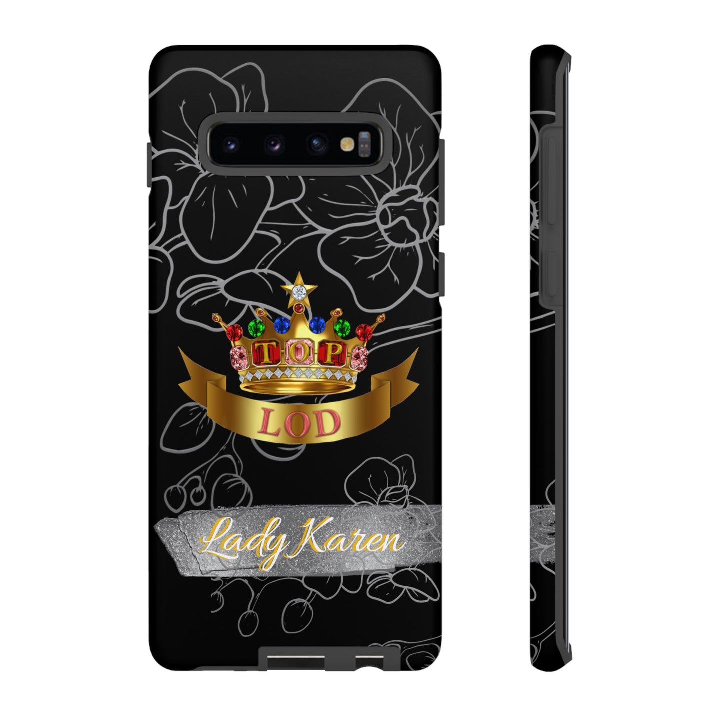 Top Ladies of Distinction, Inc. Black and Silver Phone Case