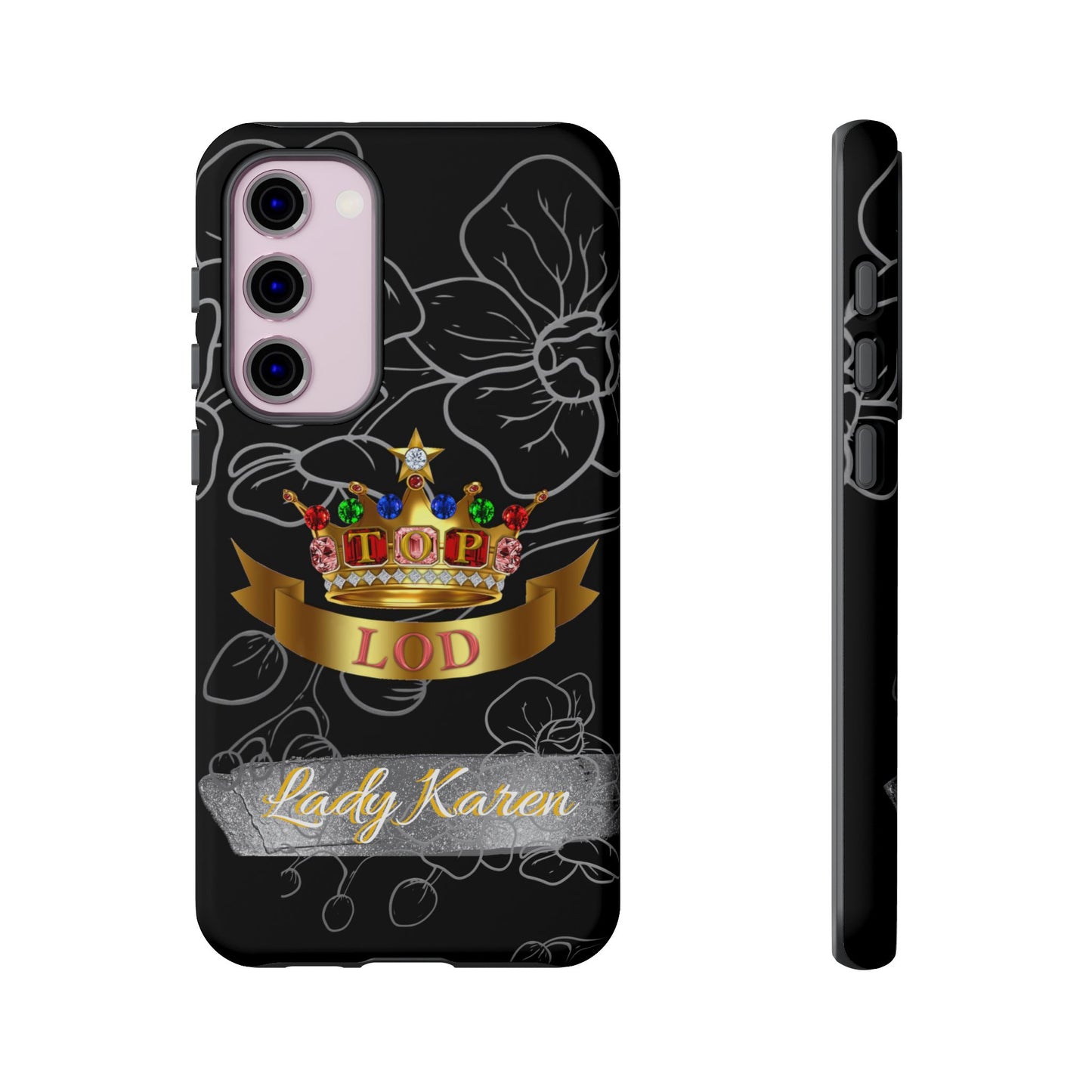 Top Ladies of Distinction, Inc. Black and Silver Phone Case