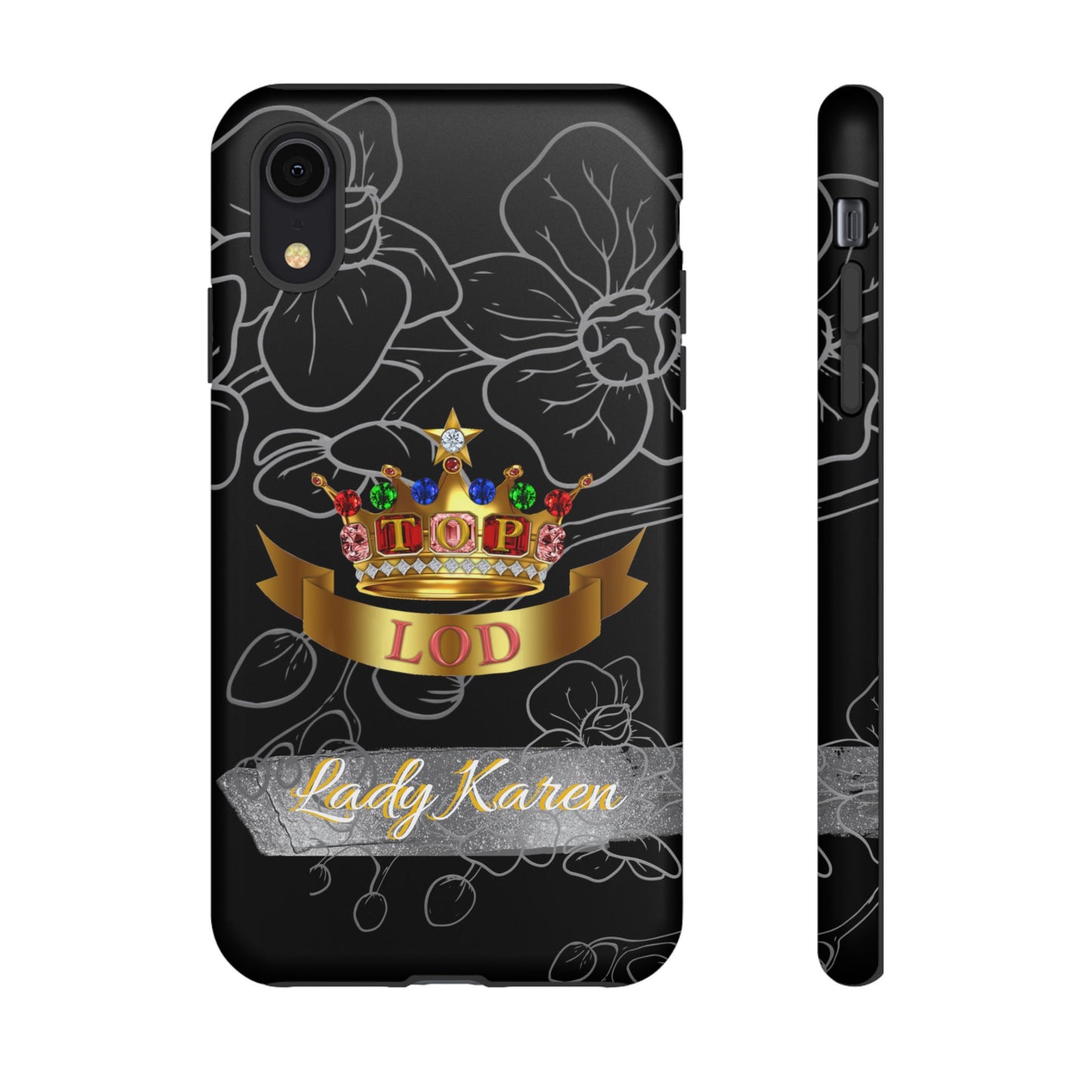 Top Ladies of Distinction, Inc. Black and Silver Phone Case