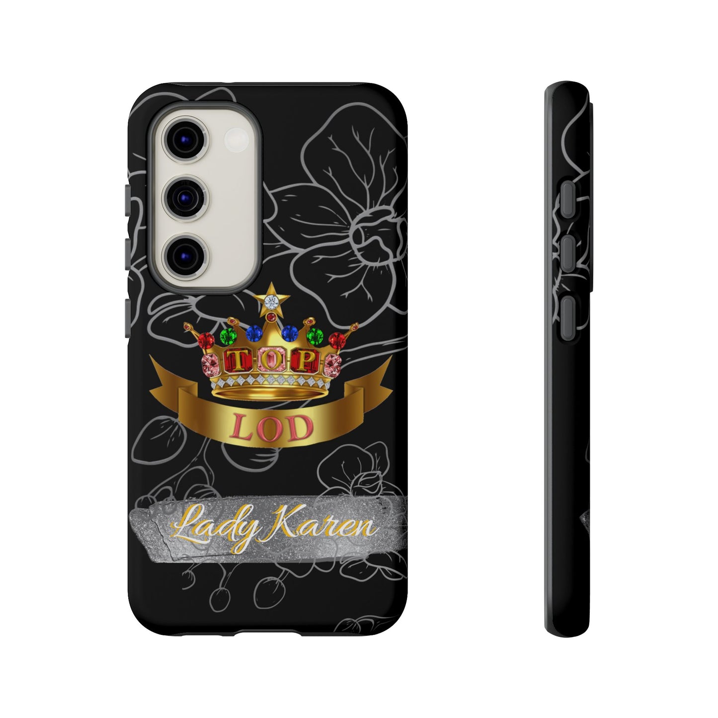 Top Ladies of Distinction, Inc. Black and Silver Phone Case