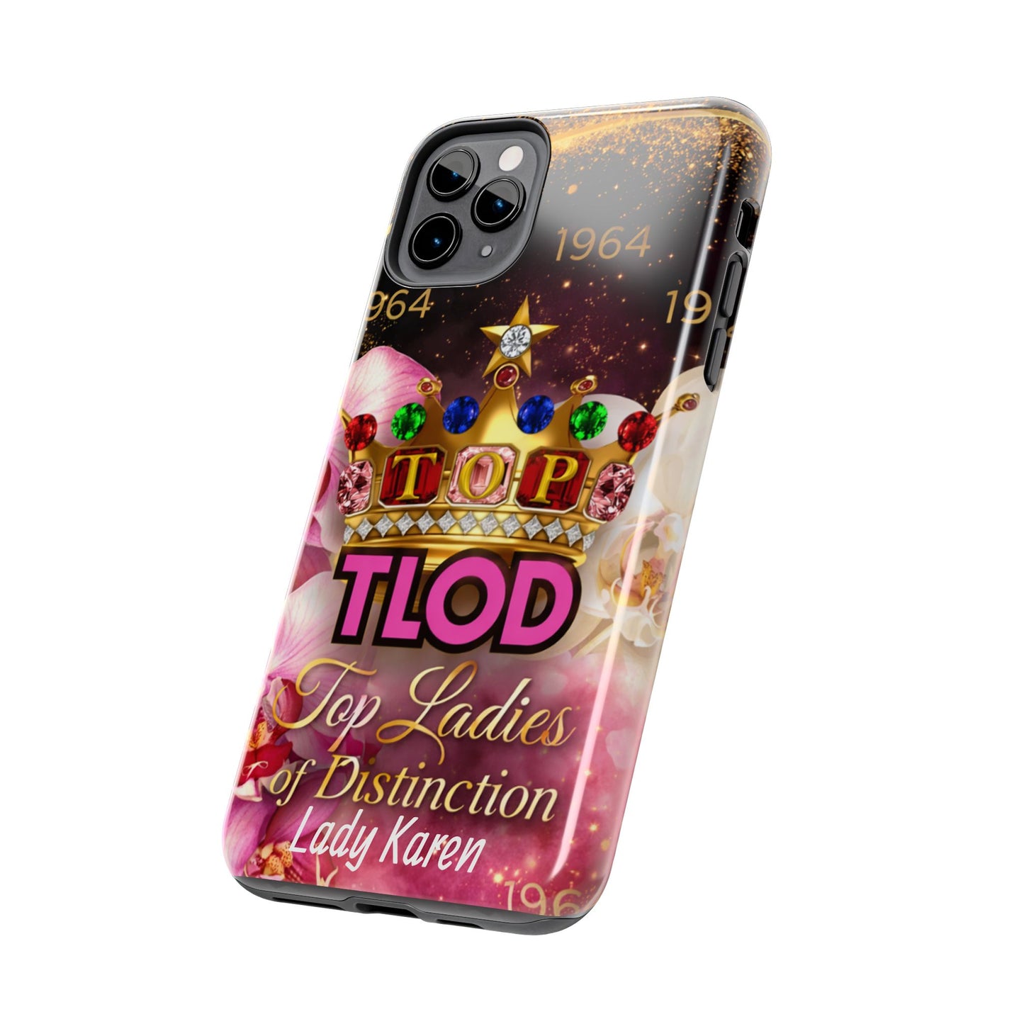 TLOD Crown Luxe Personalized Phone Case – Top Ladies of Distinction iPhone & Samsung Case | Custom Name Option