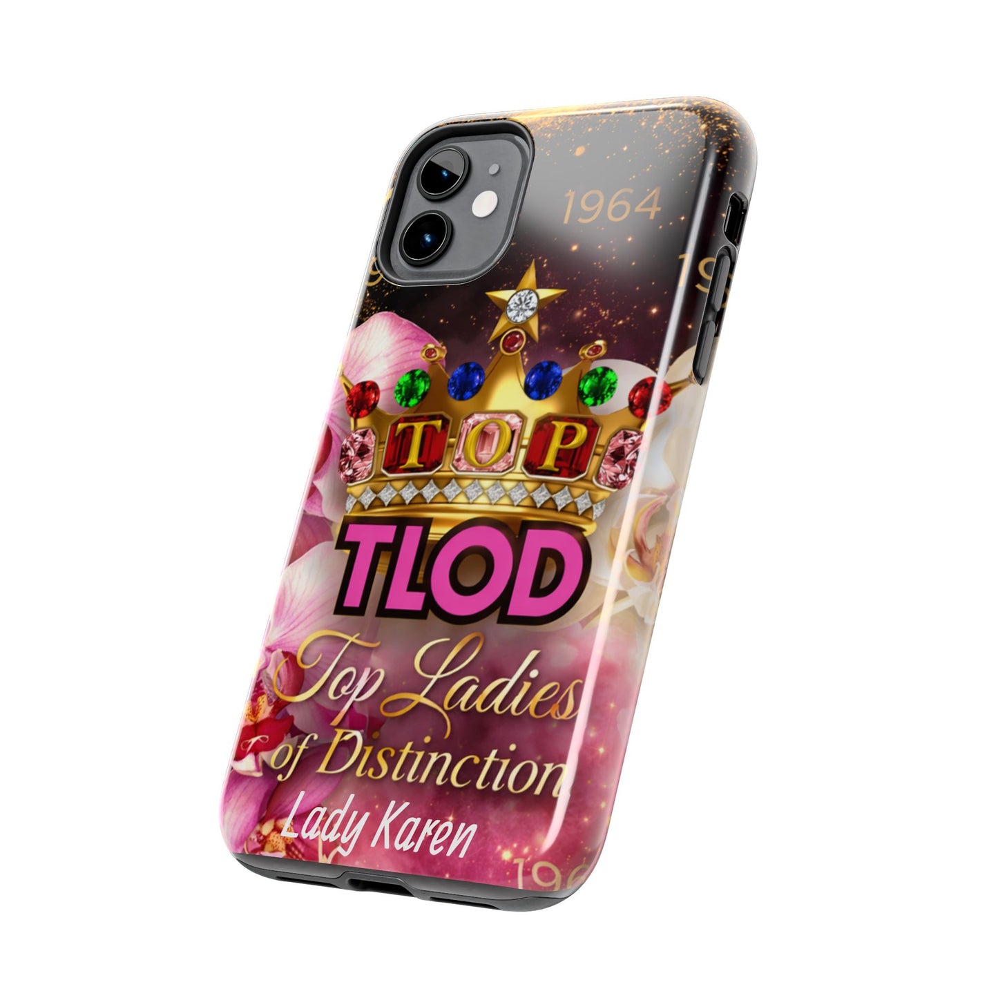 TLOD Crown Luxe Personalized Phone Case – Top Ladies of Distinction iPhone & Samsung Case | Custom Name Option