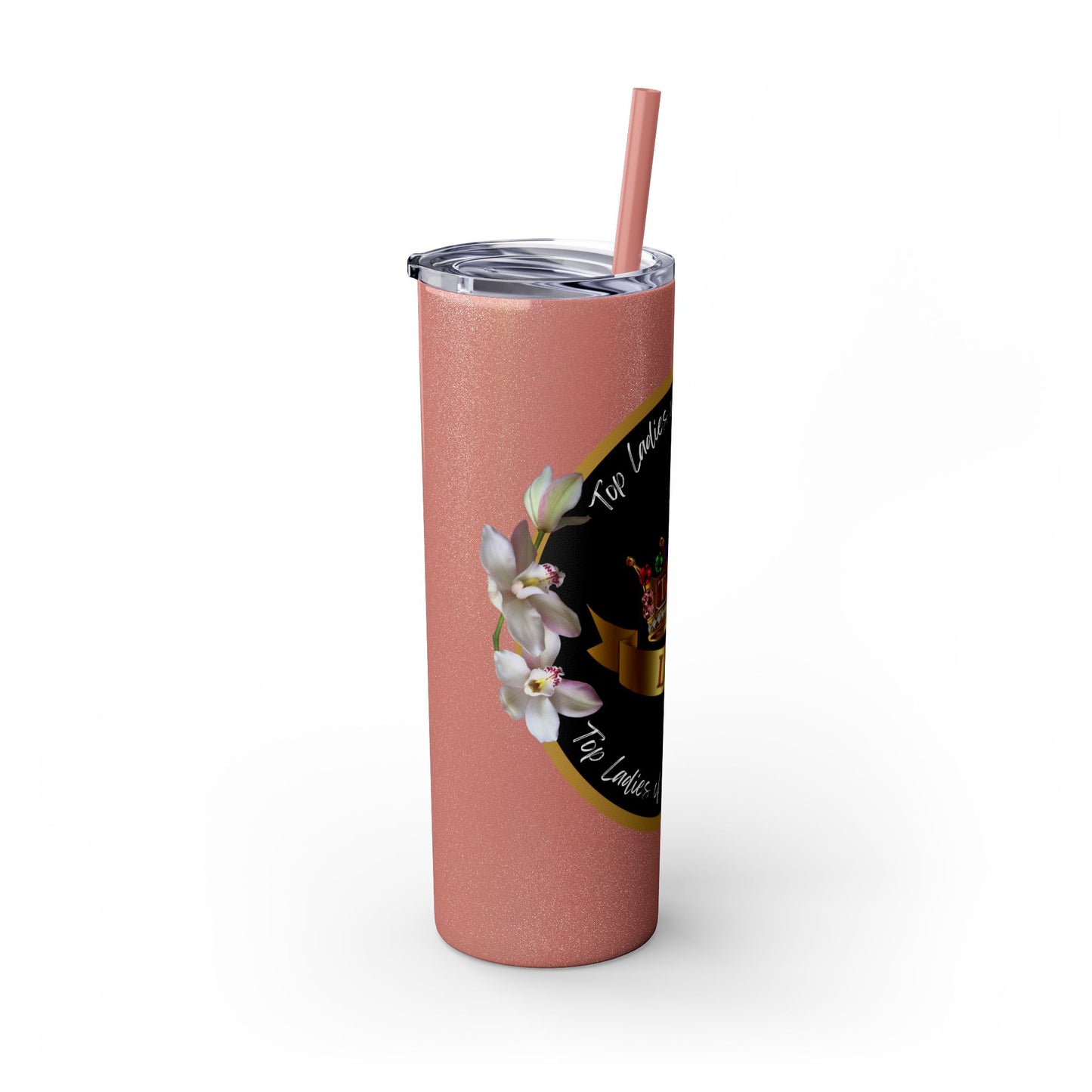 Elegant Top Ladies of Distinction Tumbler – Jeweled Crown Design & Premium Insulation