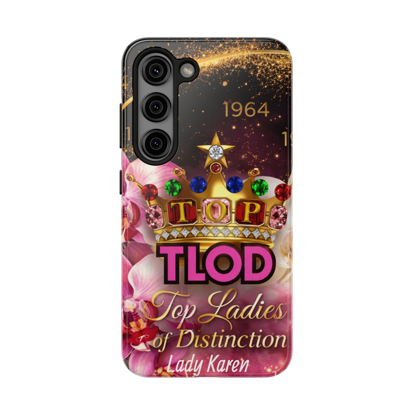 TLOD Crown Luxe Personalized Phone Case – Top Ladies of Distinction iPhone & Samsung Case | Custom Name Option