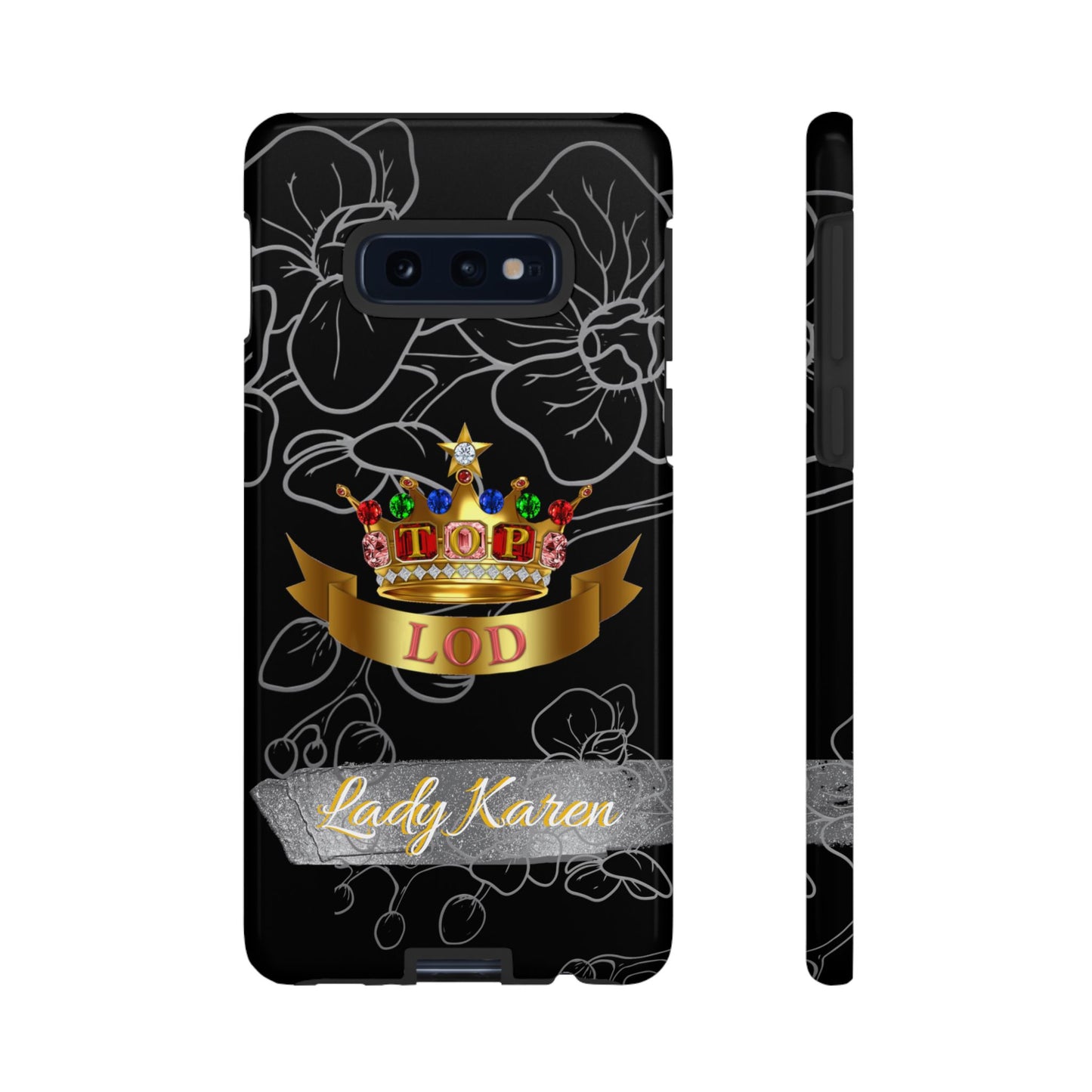 Top Ladies of Distinction, Inc. Black and Silver Phone Case