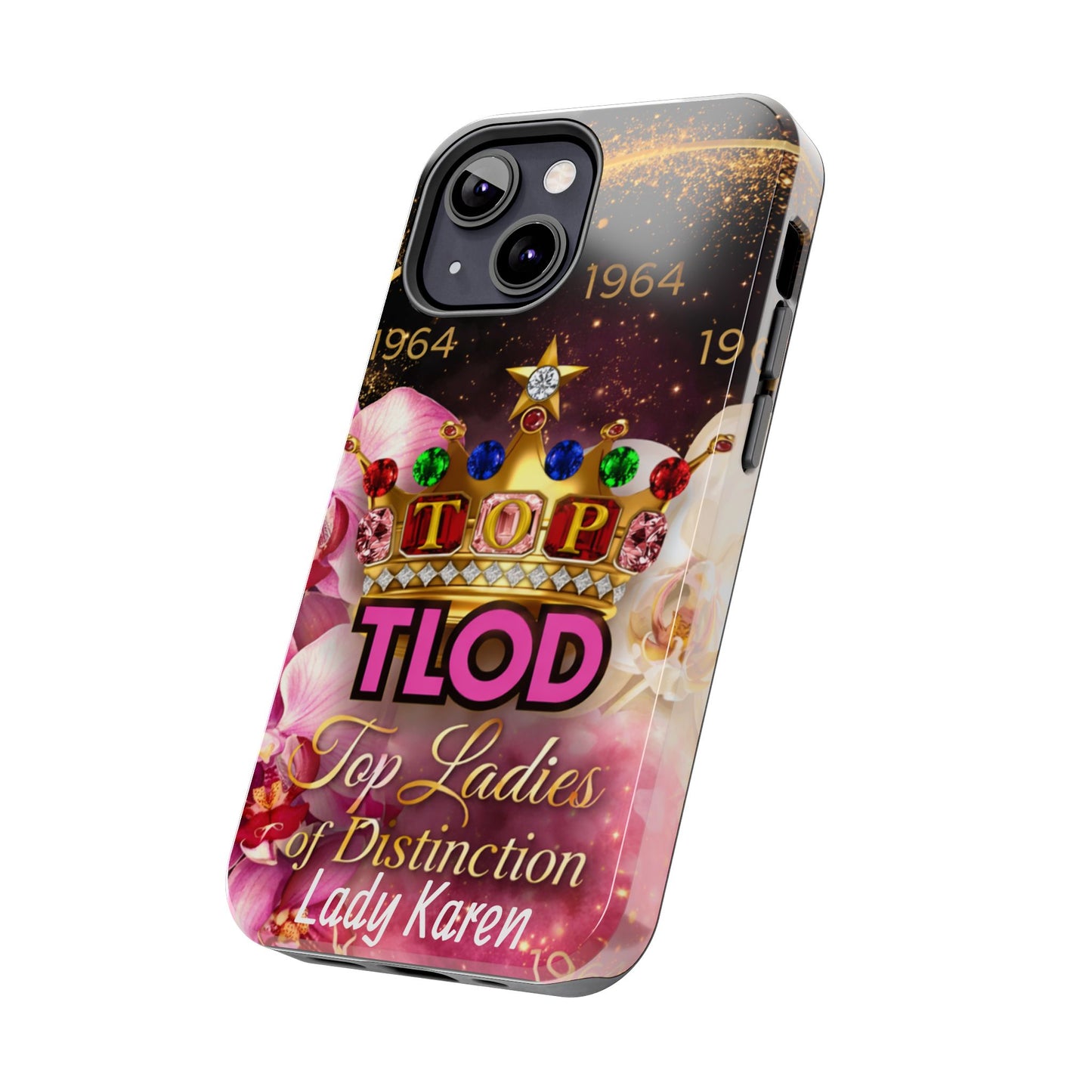 TLOD Crown Luxe Personalized Phone Case – Top Ladies of Distinction iPhone & Samsung Case | Custom Name Option