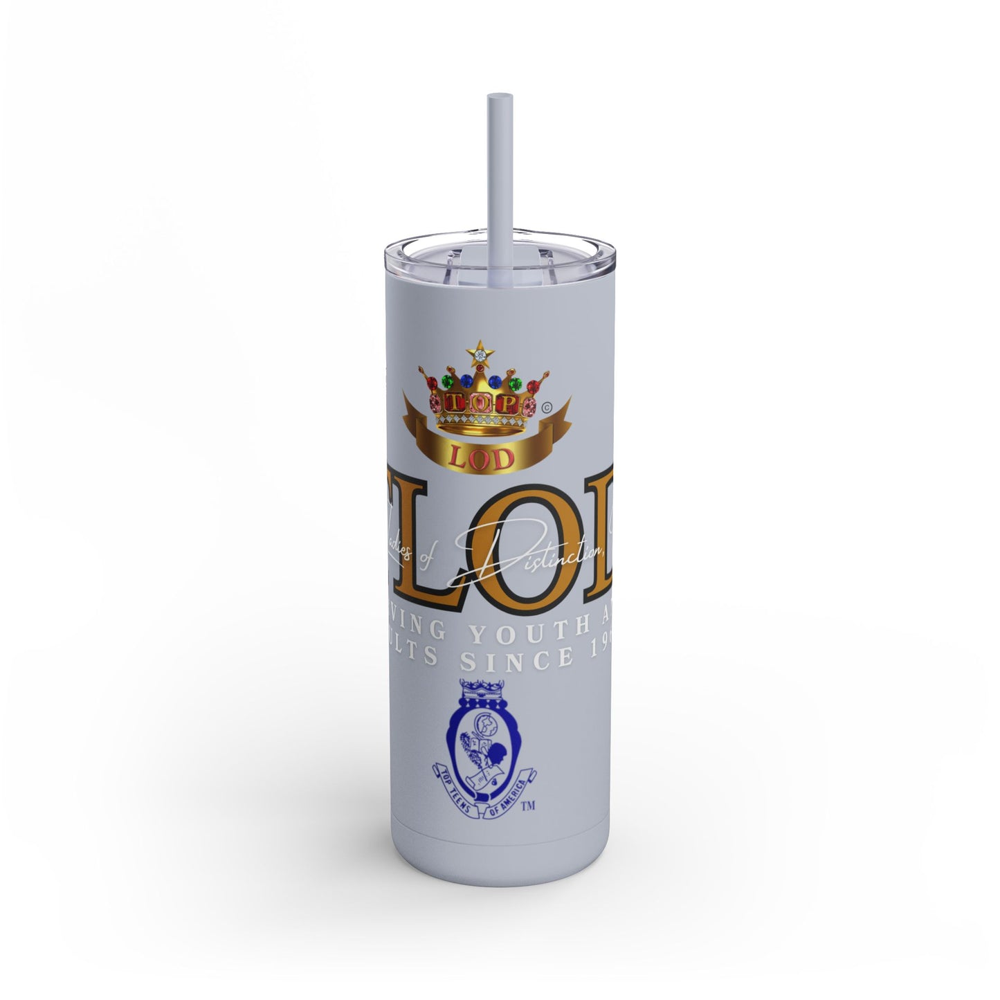 20oz Matte Tumbler | Crowned Love Design for Adults | Stylish Drinkware