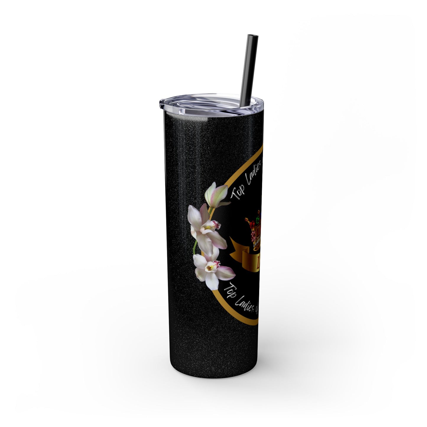 Elegant Top Ladies of Distinction Tumbler – Jeweled Crown Design & Premium Insulation