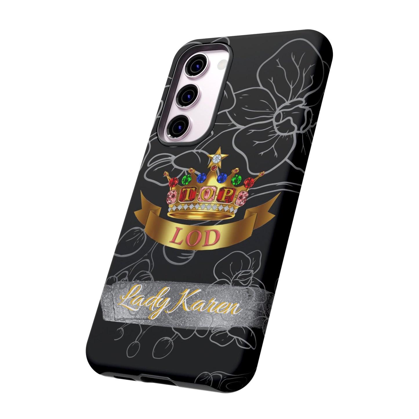 Top Ladies of Distinction, Inc. Black and Silver Phone Case