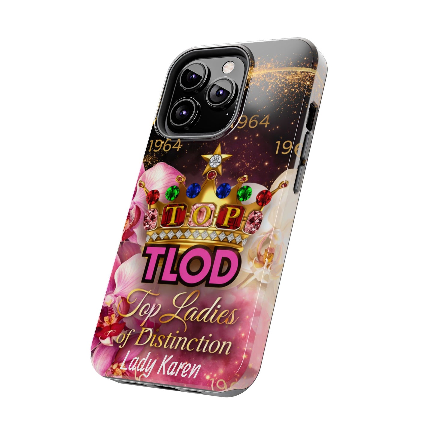 TLOD Crown Luxe Personalized Phone Case – Top Ladies of Distinction iPhone & Samsung Case | Custom Name Option