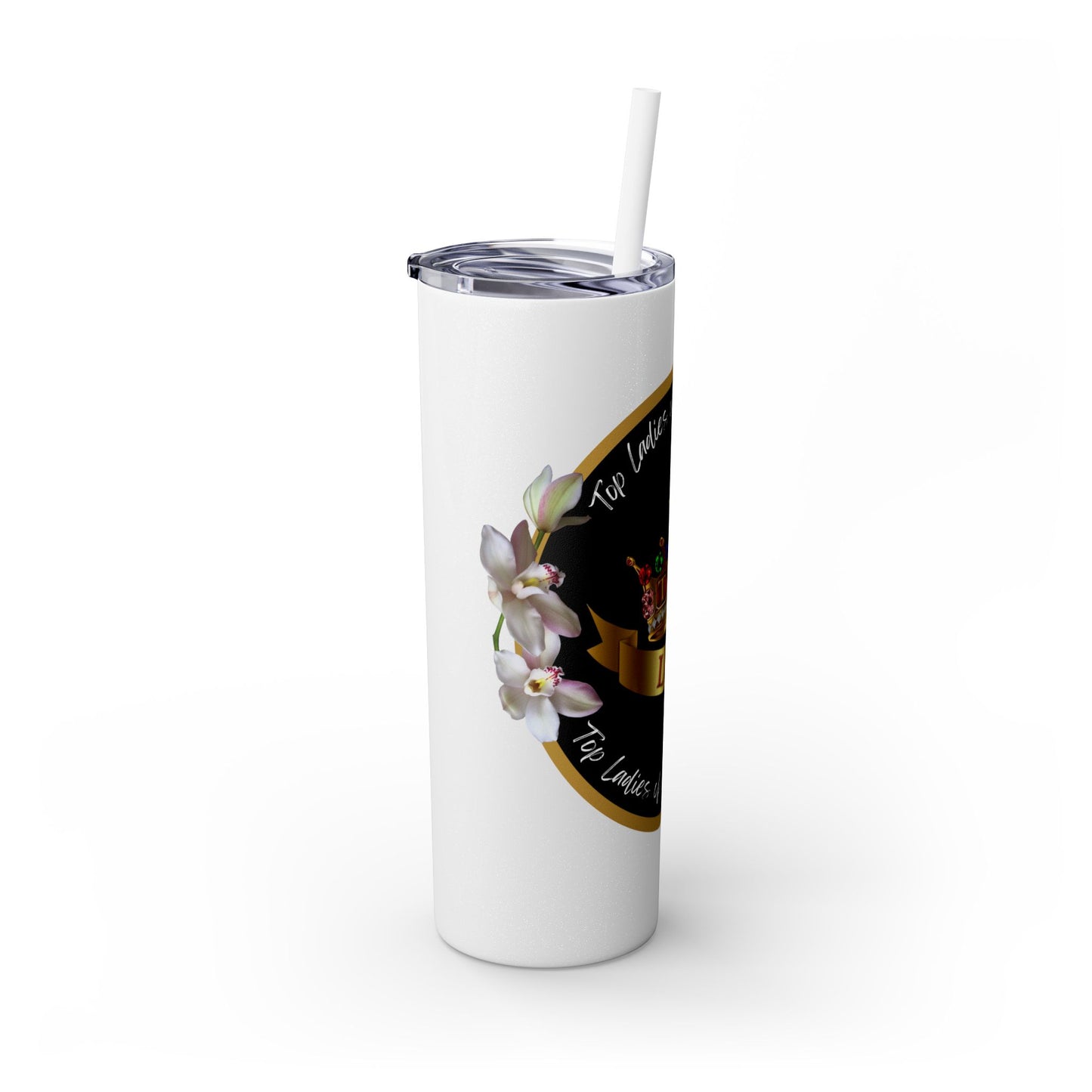 Elegant Top Ladies of Distinction Tumbler – Jeweled Crown Design & Premium Insulation