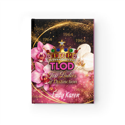 TLOD Crown Luxe Personalized Journal – Top Ladies of Distinction Notebook | Custom Name Gift for Women