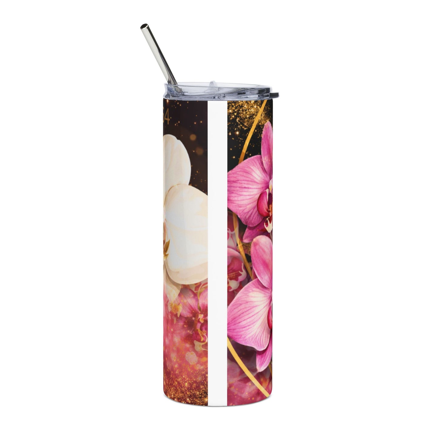 TLOD Crown Luxe Personalized Tumbler – Top Ladies of Distinction 20oz Skinny Tumbler with Straw | Custom Name Gift
