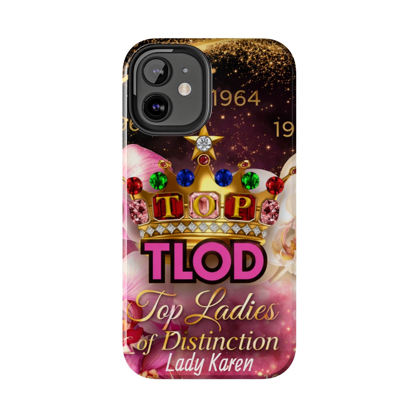 TLOD Crown Luxe Personalized Phone Case – Top Ladies of Distinction iPhone & Samsung Case | Custom Name Option