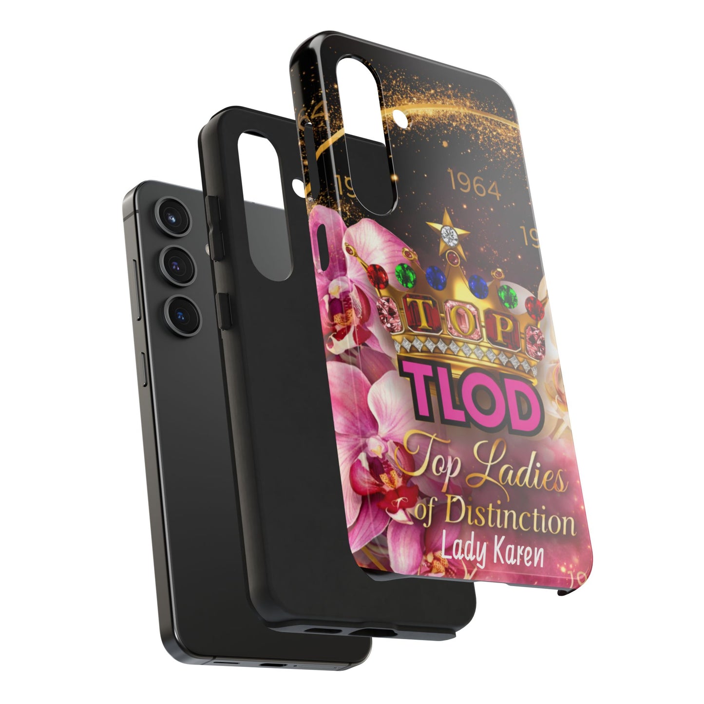 TLOD Crown Luxe Personalized Phone Case – Top Ladies of Distinction iPhone & Samsung Case | Custom Name Option