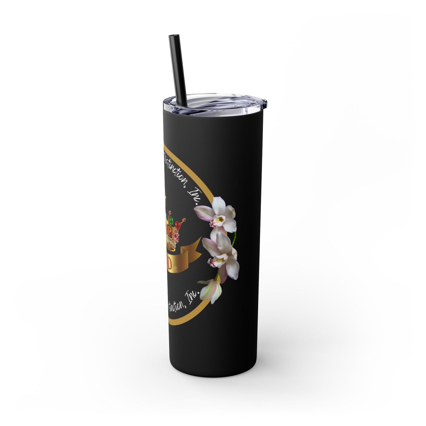 Elegant Top Ladies of Distinction Tumbler – Jeweled Crown Design & Premium Insulation