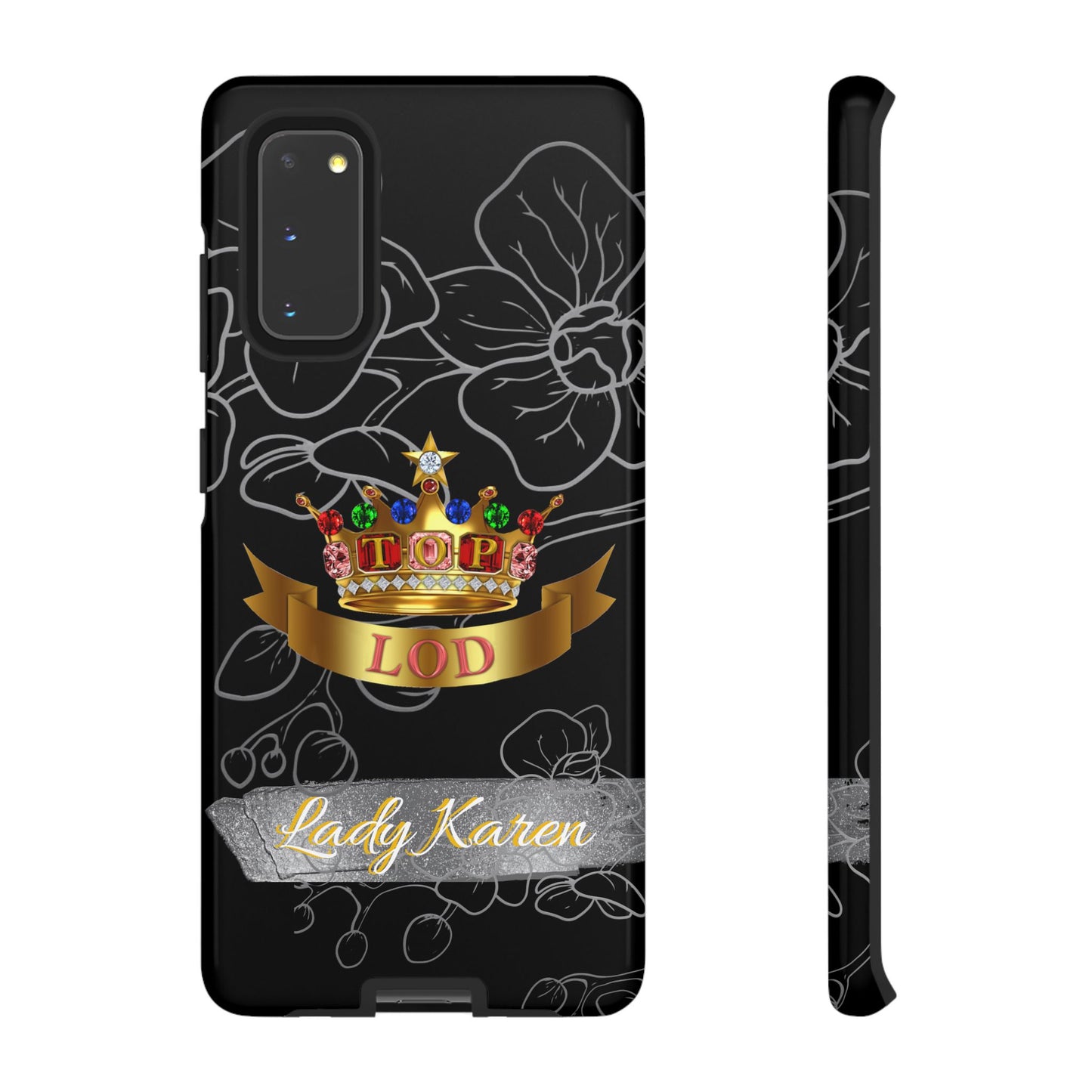 Top Ladies of Distinction, Inc. Black and Silver Phone Case