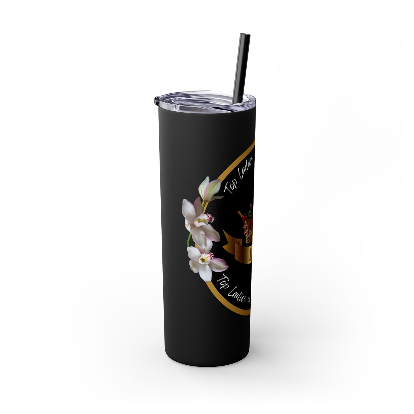 Elegant Top Ladies of Distinction Tumbler – Jeweled Crown Design & Premium Insulation