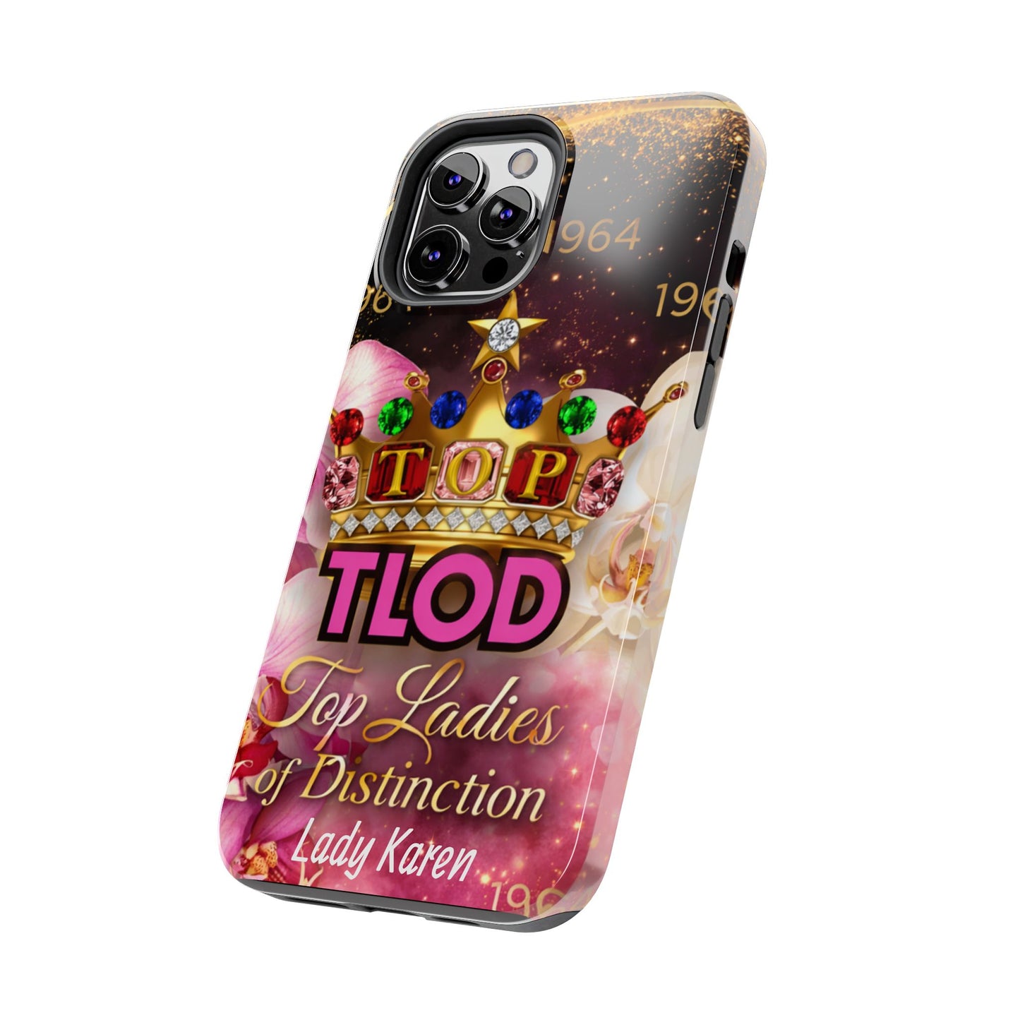 TLOD Crown Luxe Personalized Phone Case – Top Ladies of Distinction iPhone & Samsung Case | Custom Name Option